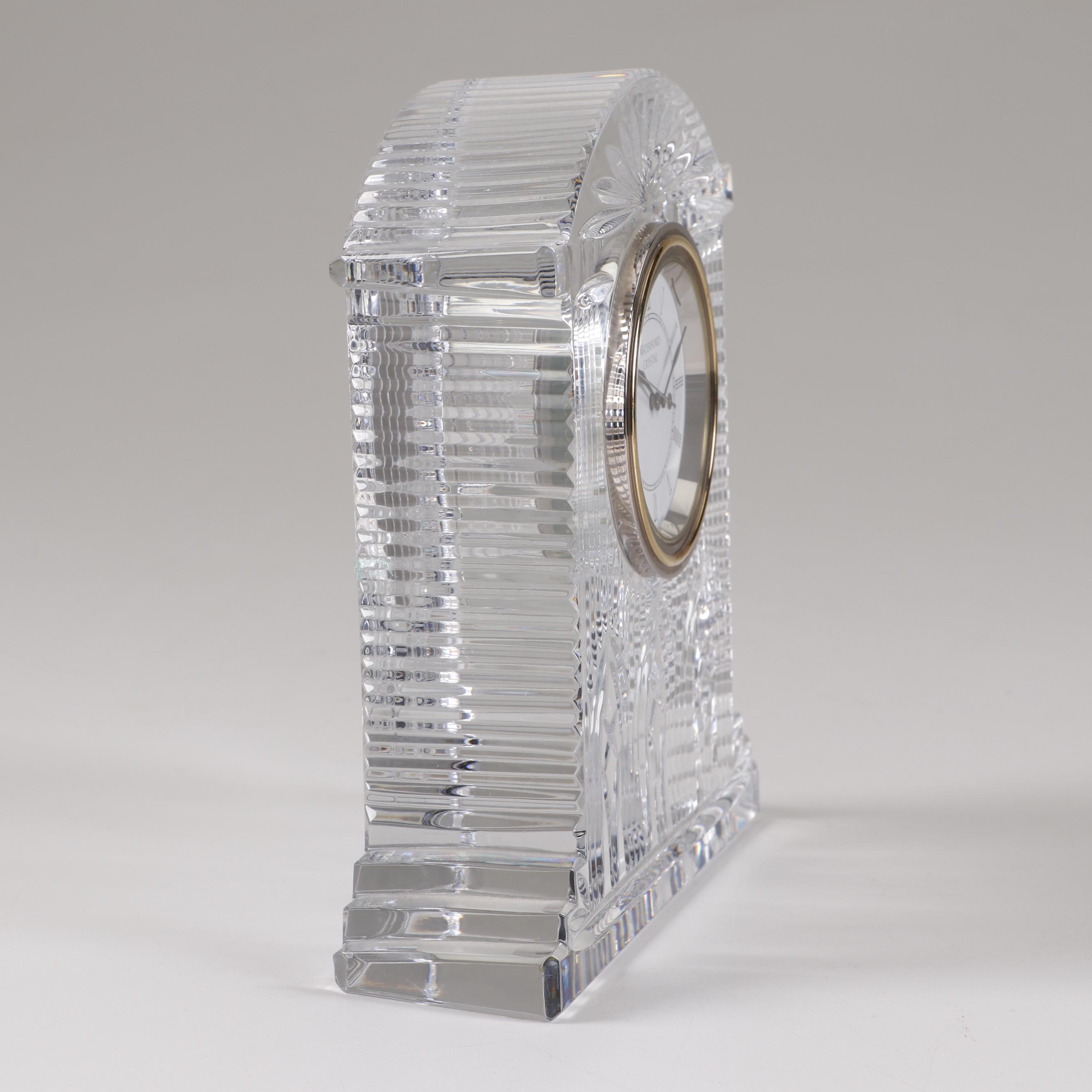 Waterford Crystal Desk Clock with Batteries EBTH