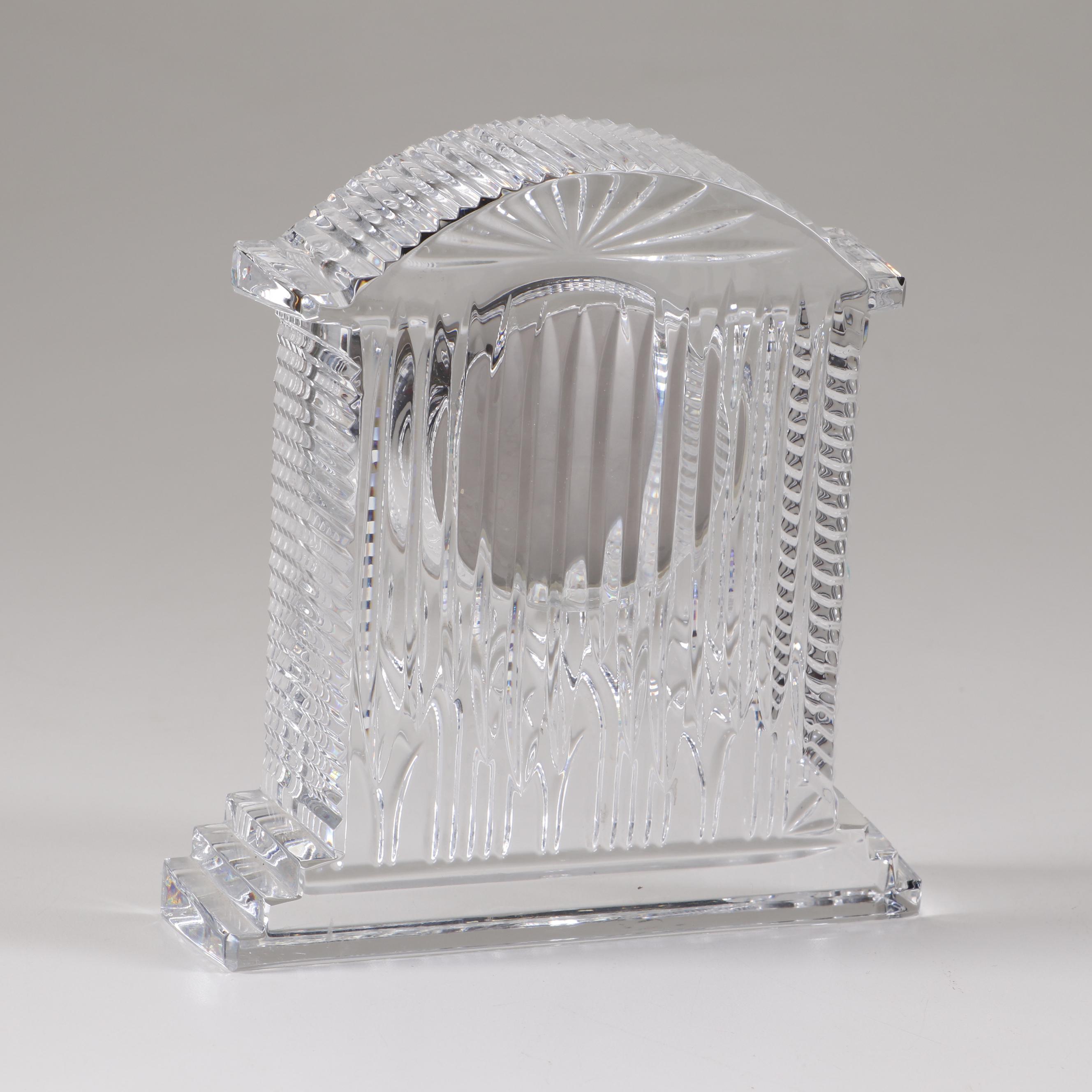 Waterford Crystal Desk Clock with Batteries EBTH
