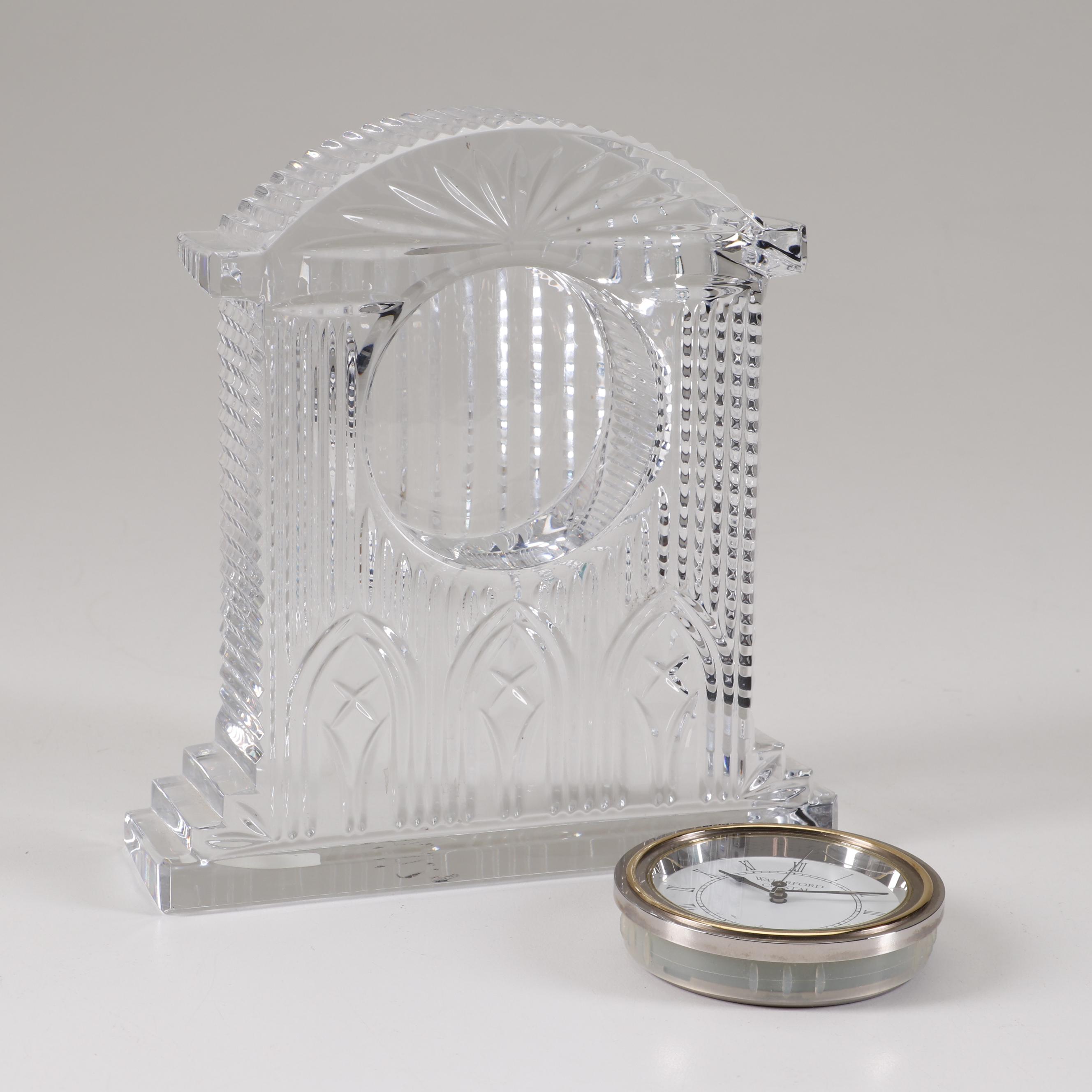 Waterford Crystal Desk Clock with Batteries EBTH