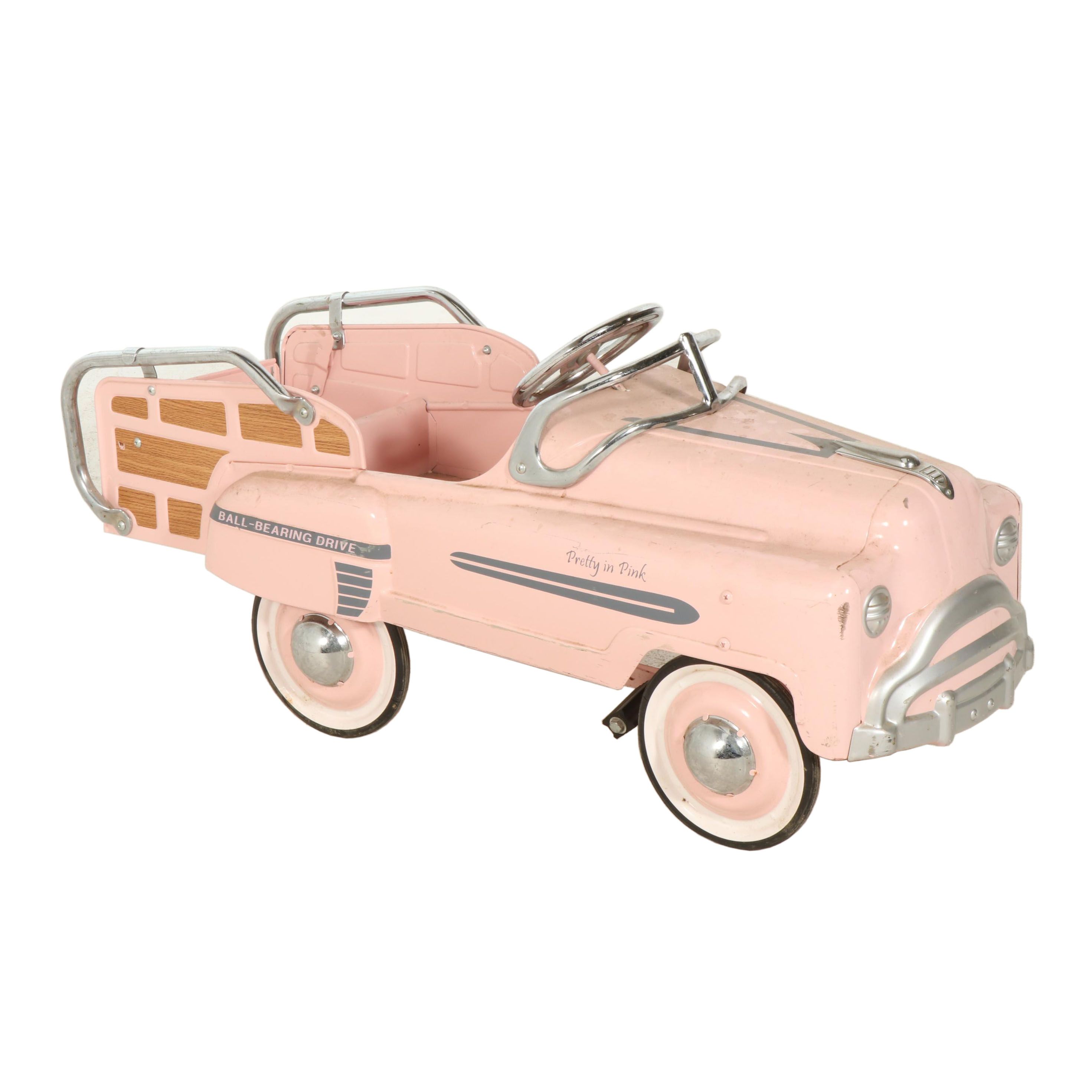 pretty in pink pedal car