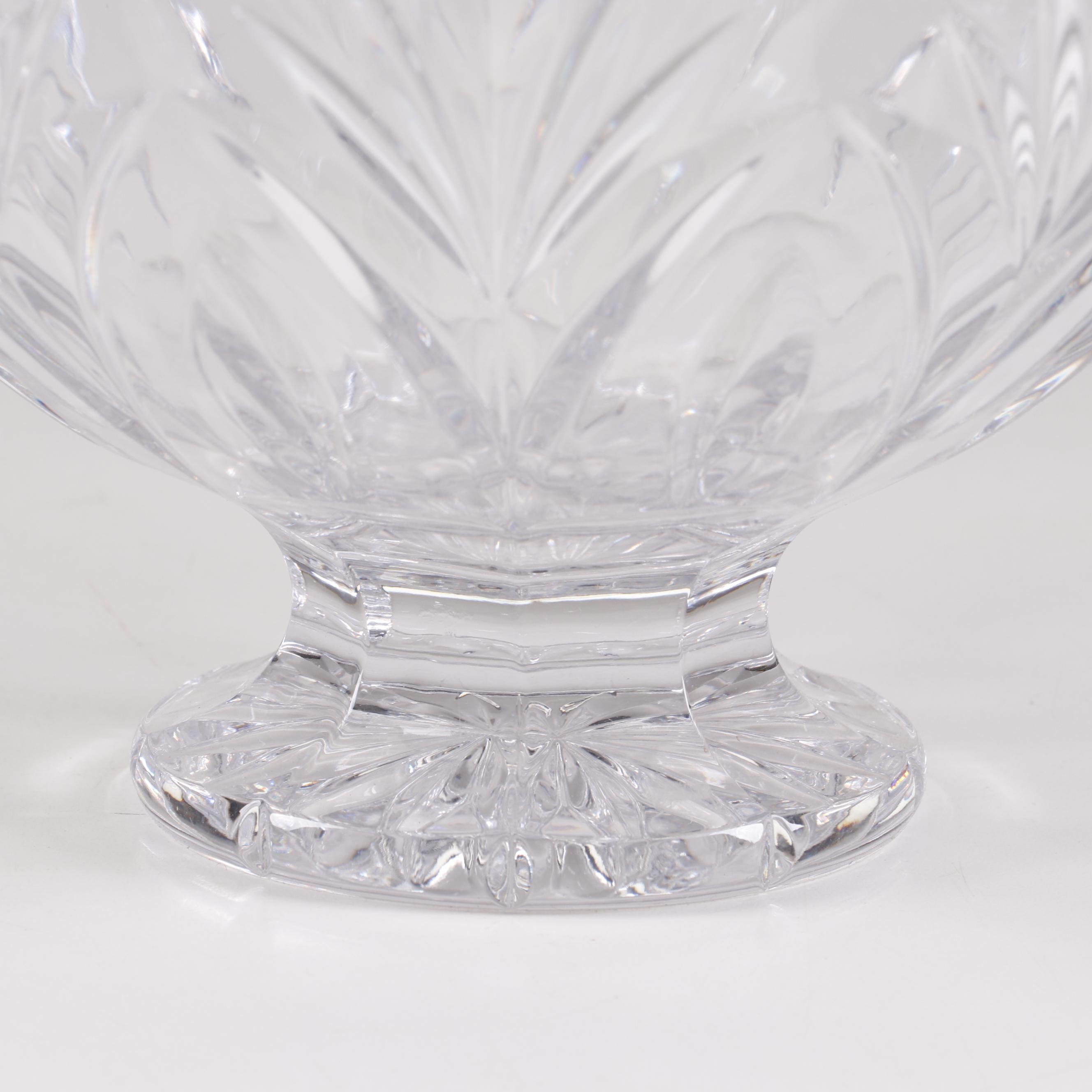Waterford Crystal Pedestal Fruit Bowl, Creamer, and Sugar Bowl Set EBTH