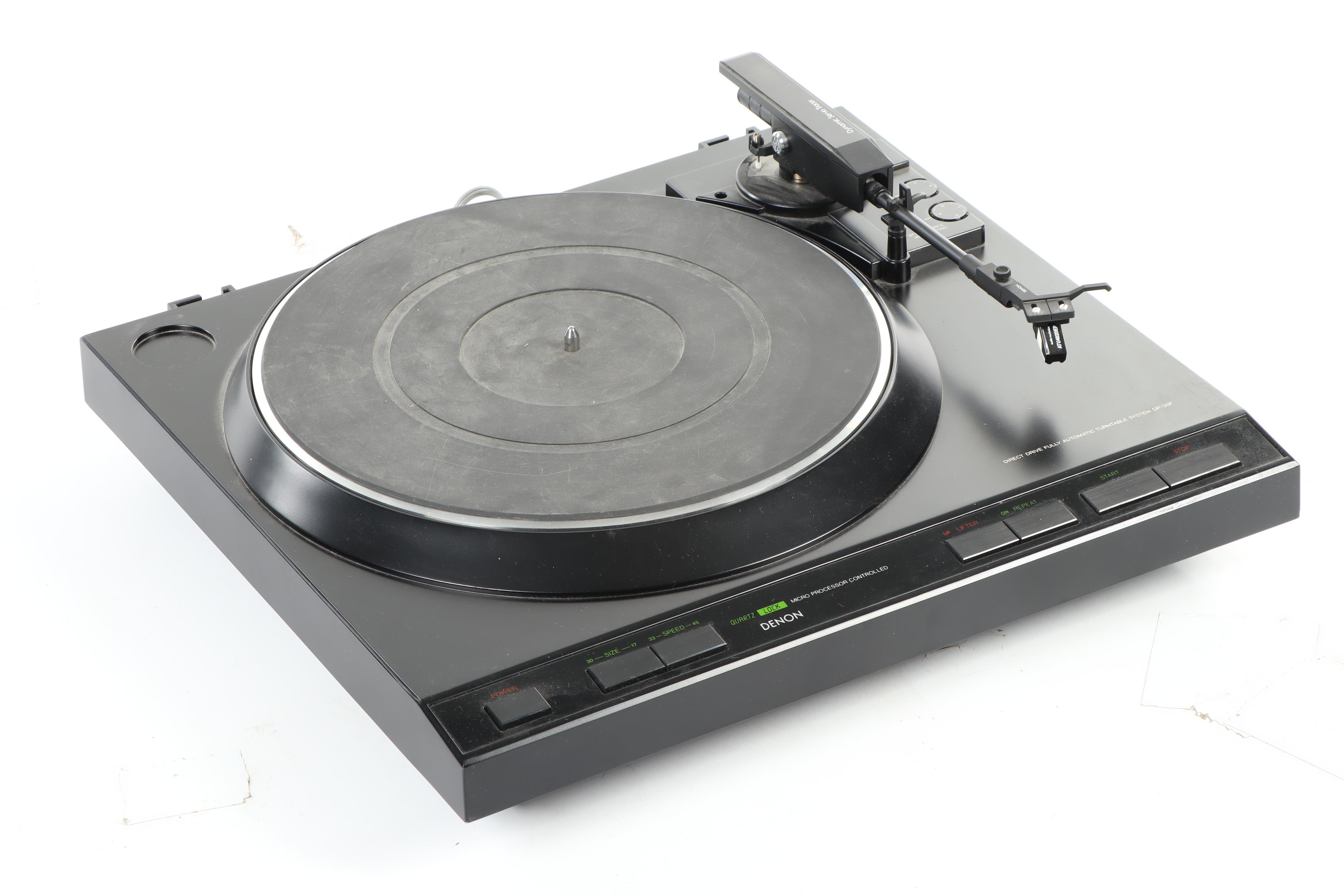 Denon Turntable with Collection of Records EBTH