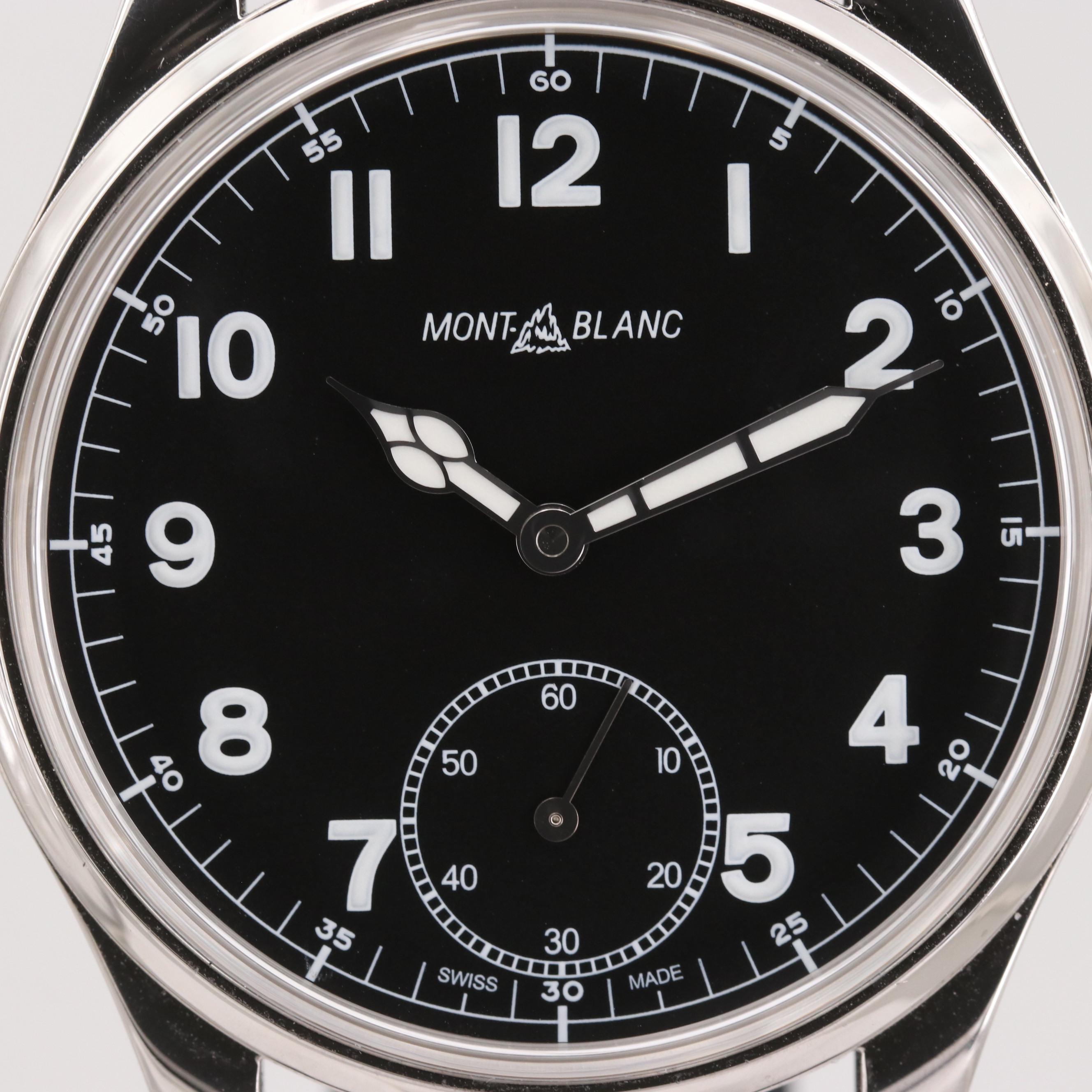 Montblanc 1858 Manual Small Seconds Stem Wind Wristwatch EBTH