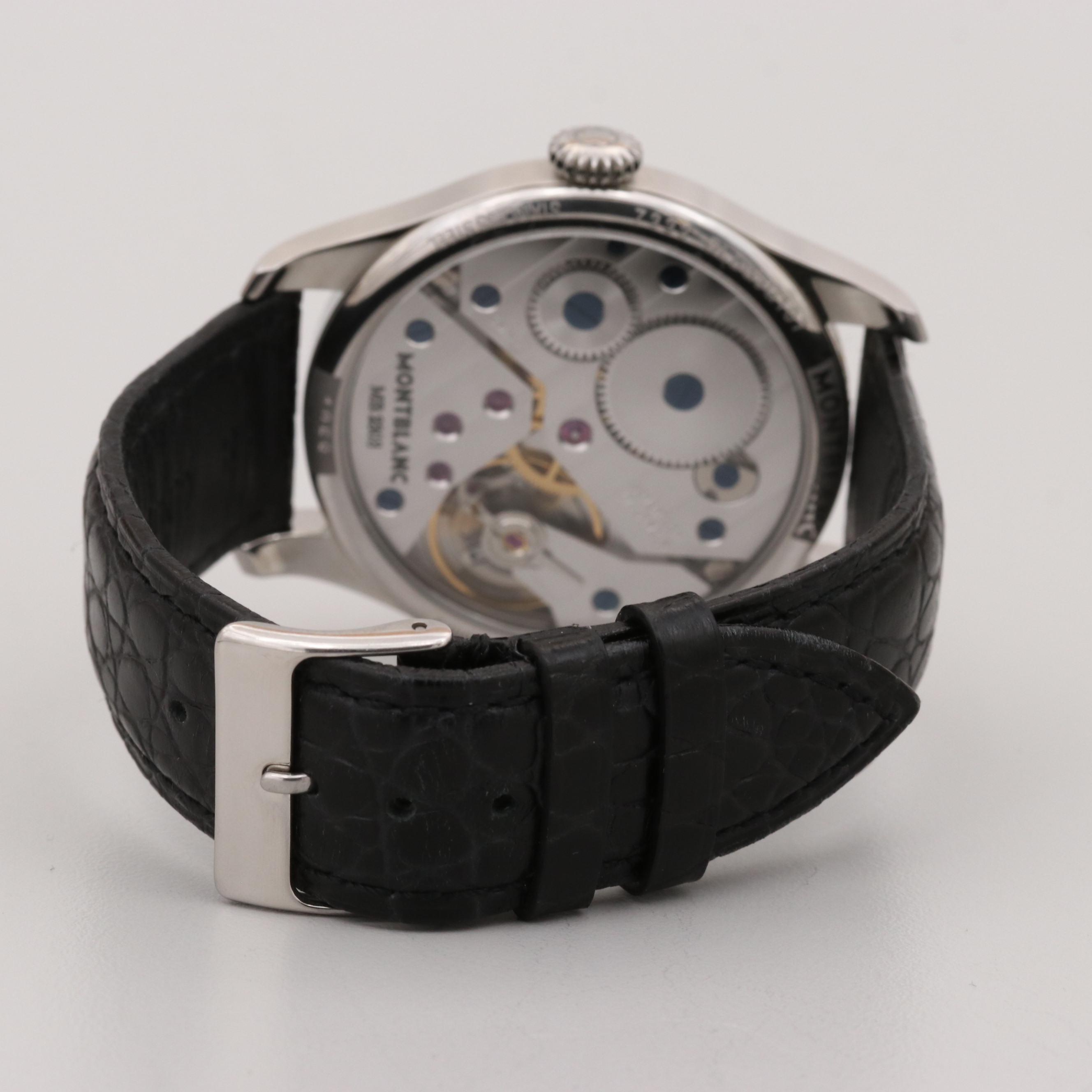 Montblanc 1858 Manual Small Seconds Stem Wind Wristwatch EBTH