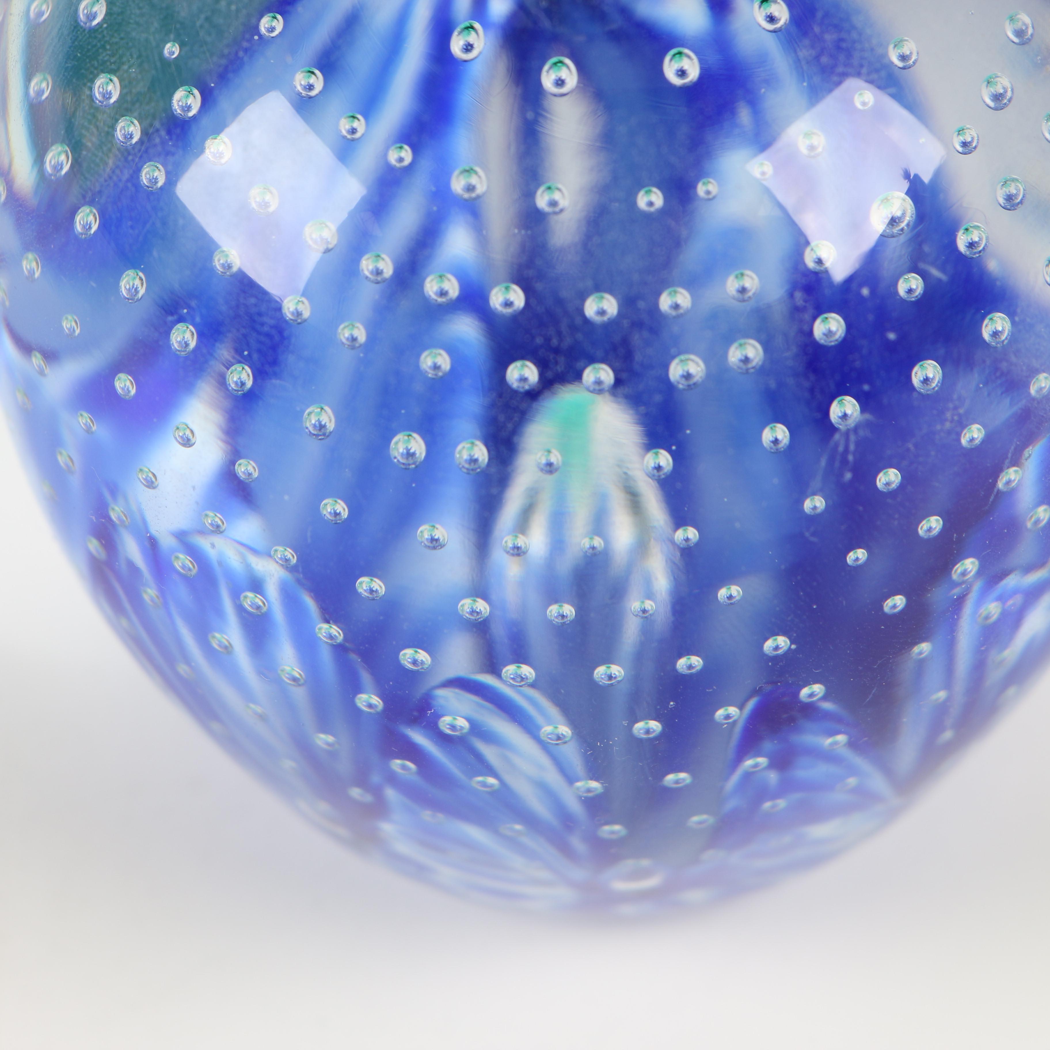 Gibson Art Glass Apple Paperweight with other Art Glass Paperweights EBTH