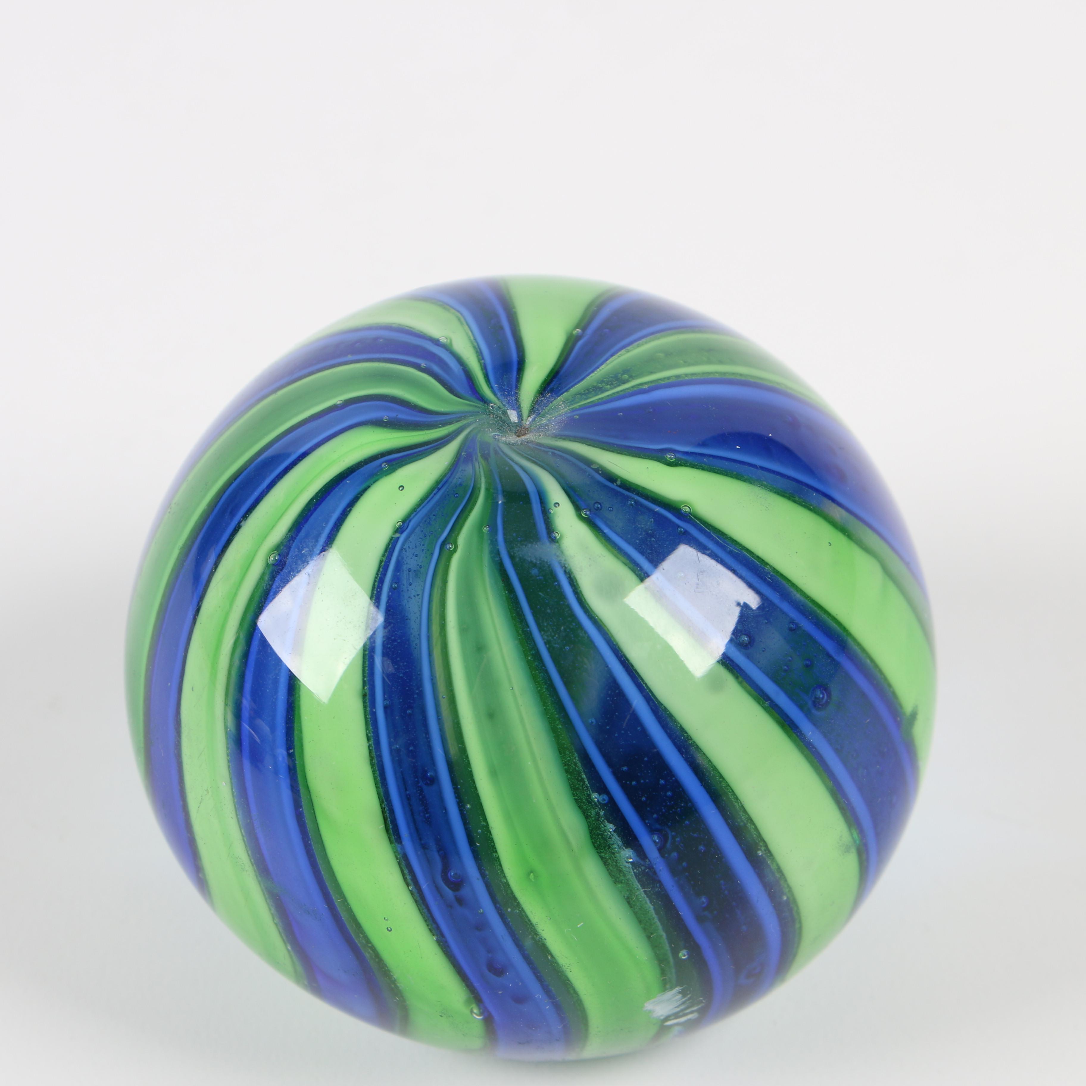 Gibson Art Glass Apple Paperweight with other Art Glass Paperweights EBTH