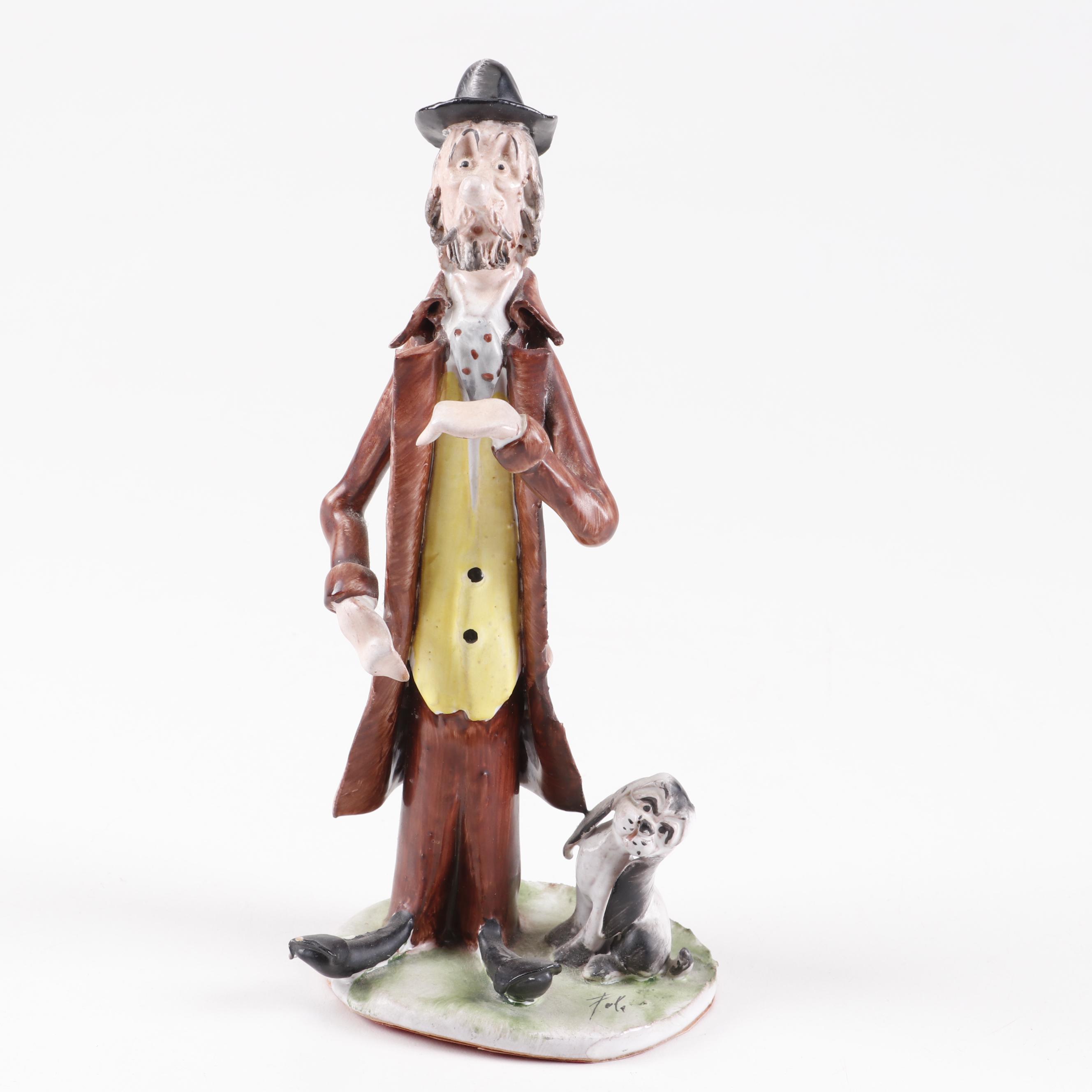 Italian TP Ceramiche Hand Built Ceramic Clown Figurines by Poli EBTH