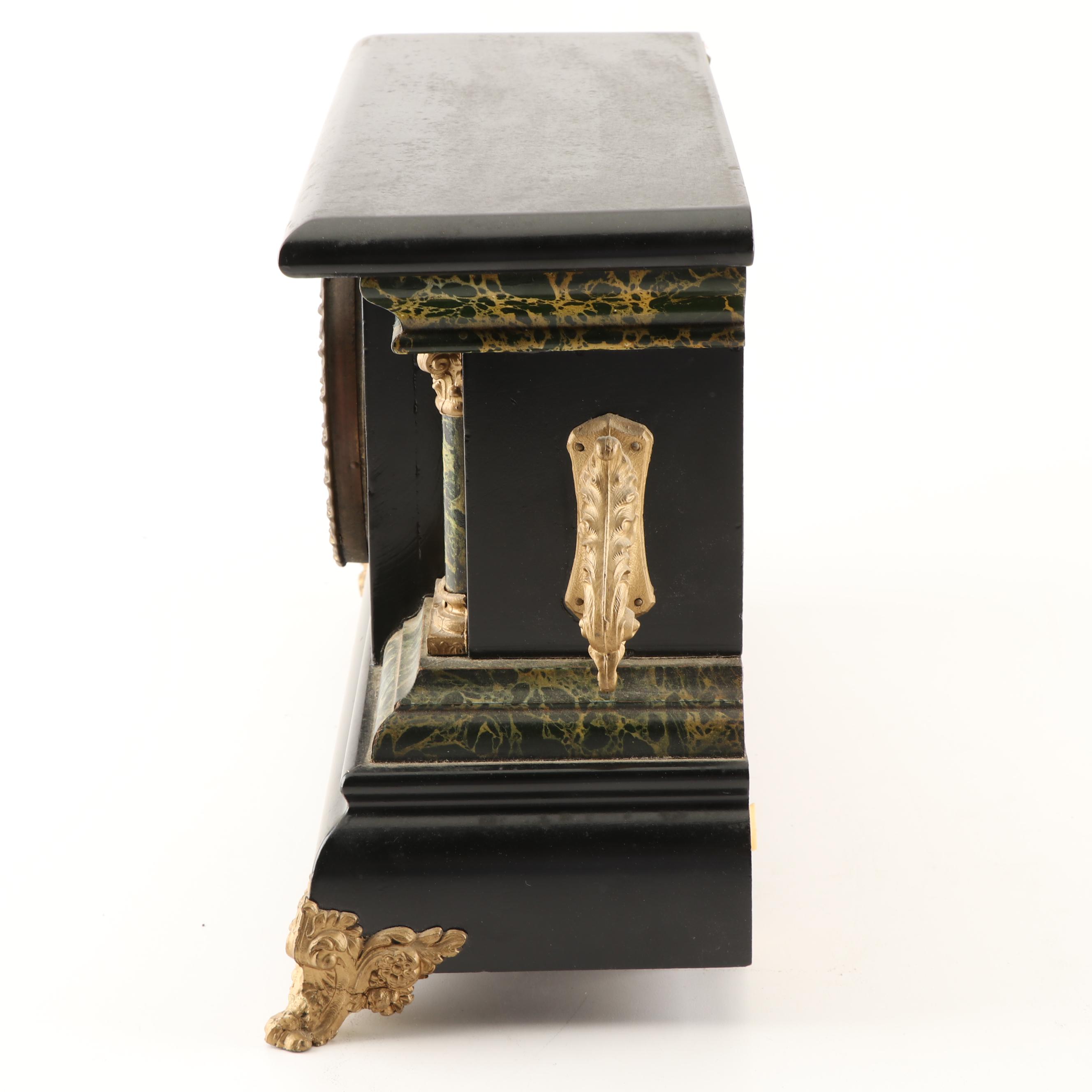 E. Ingraham "Adrian" Adamantine Mantel Clock, Early 20th Century EBTH