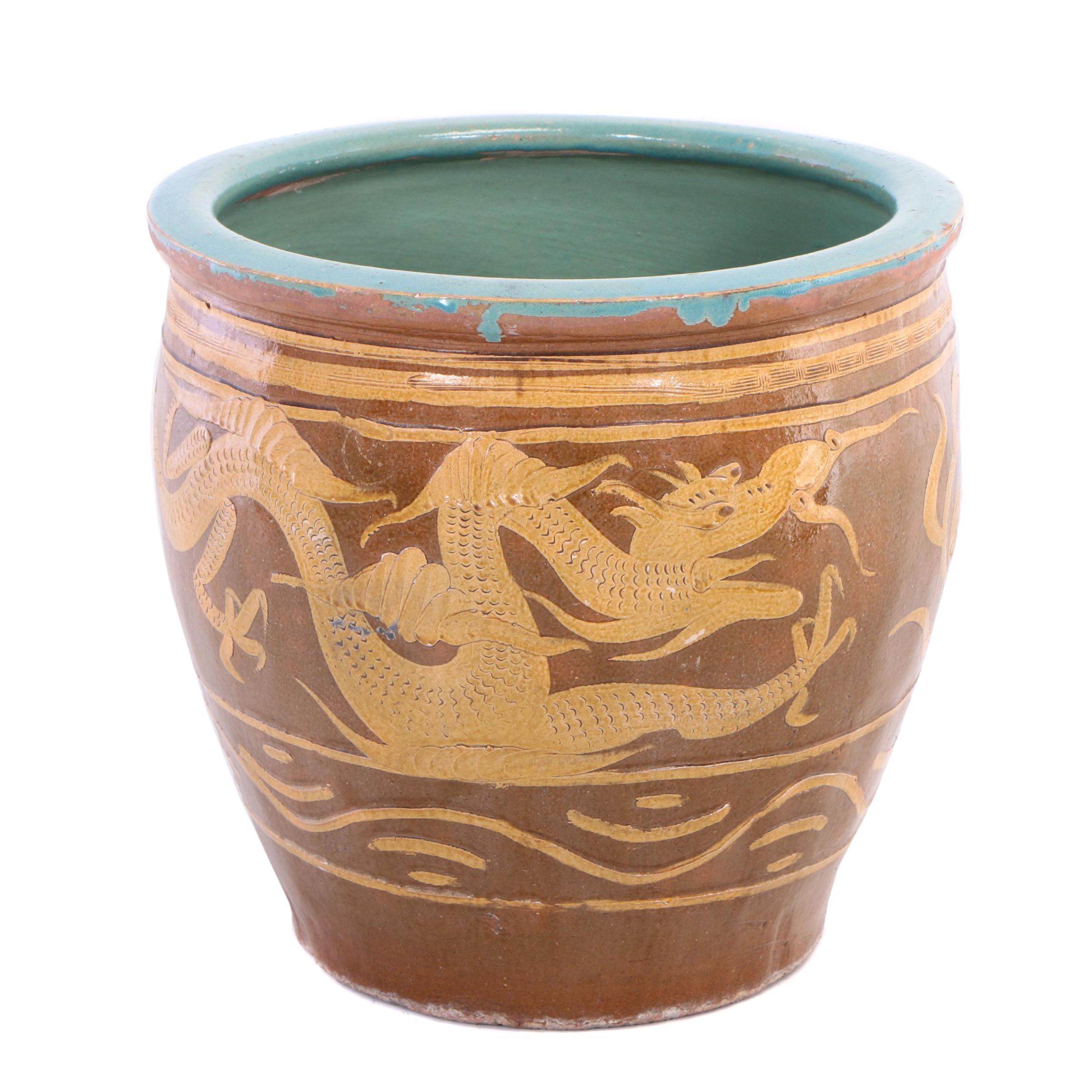 Chinese Earthenware Pidan Egg Pot, 20th Century EBTH