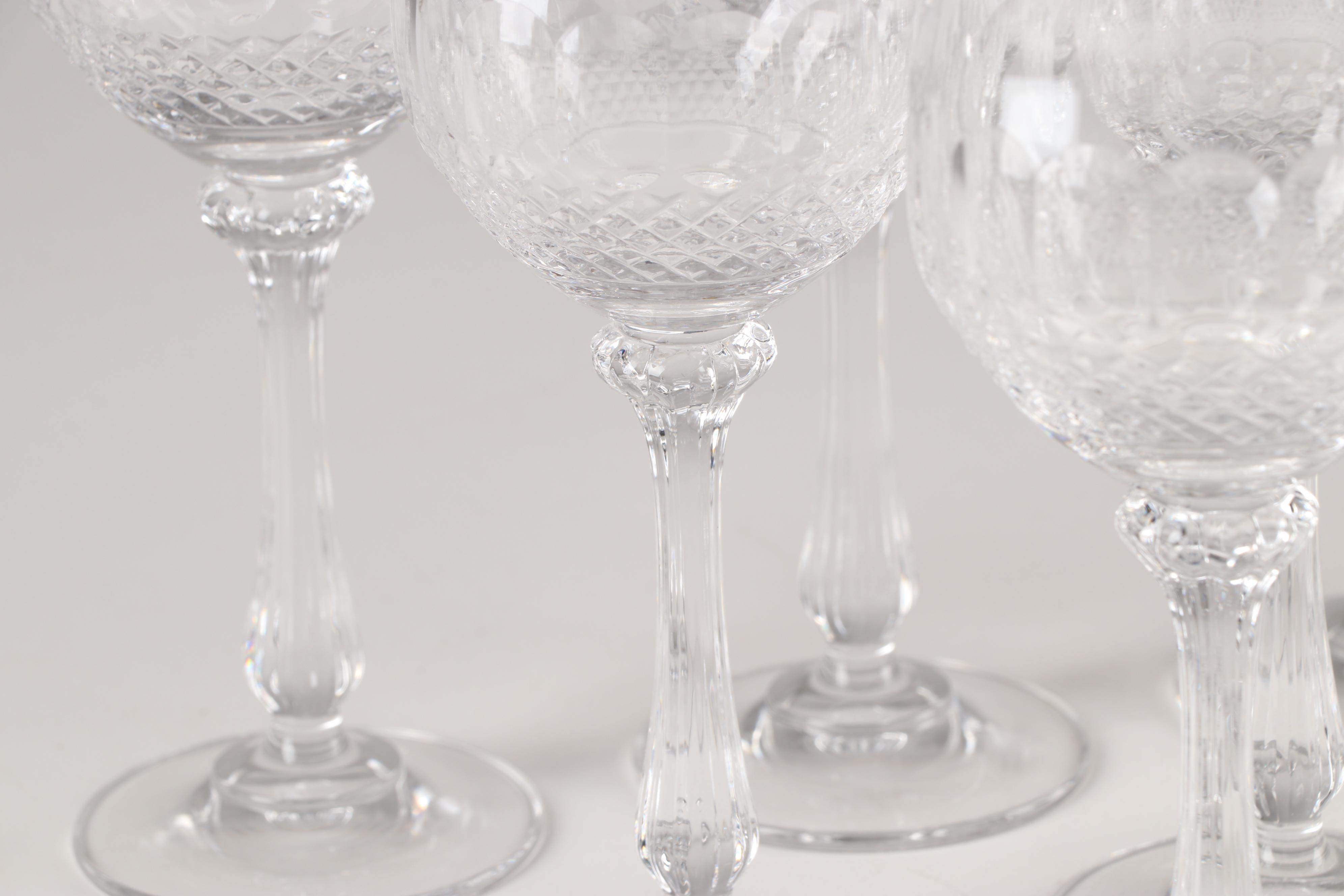 Gold Rimmed Crystal Stemware EBTH