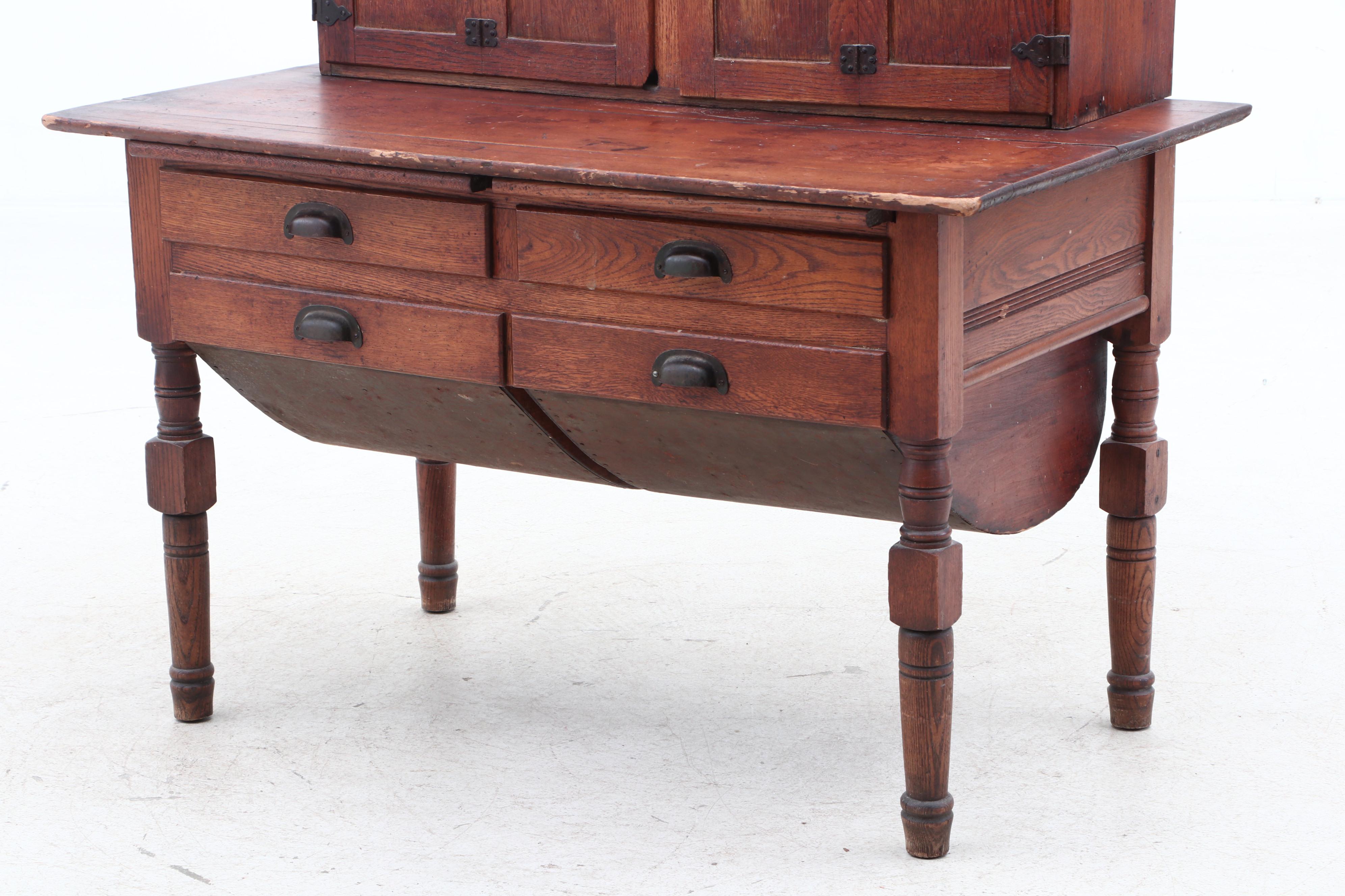 Oak and Pine Hoosier Early 20th Century EBTH