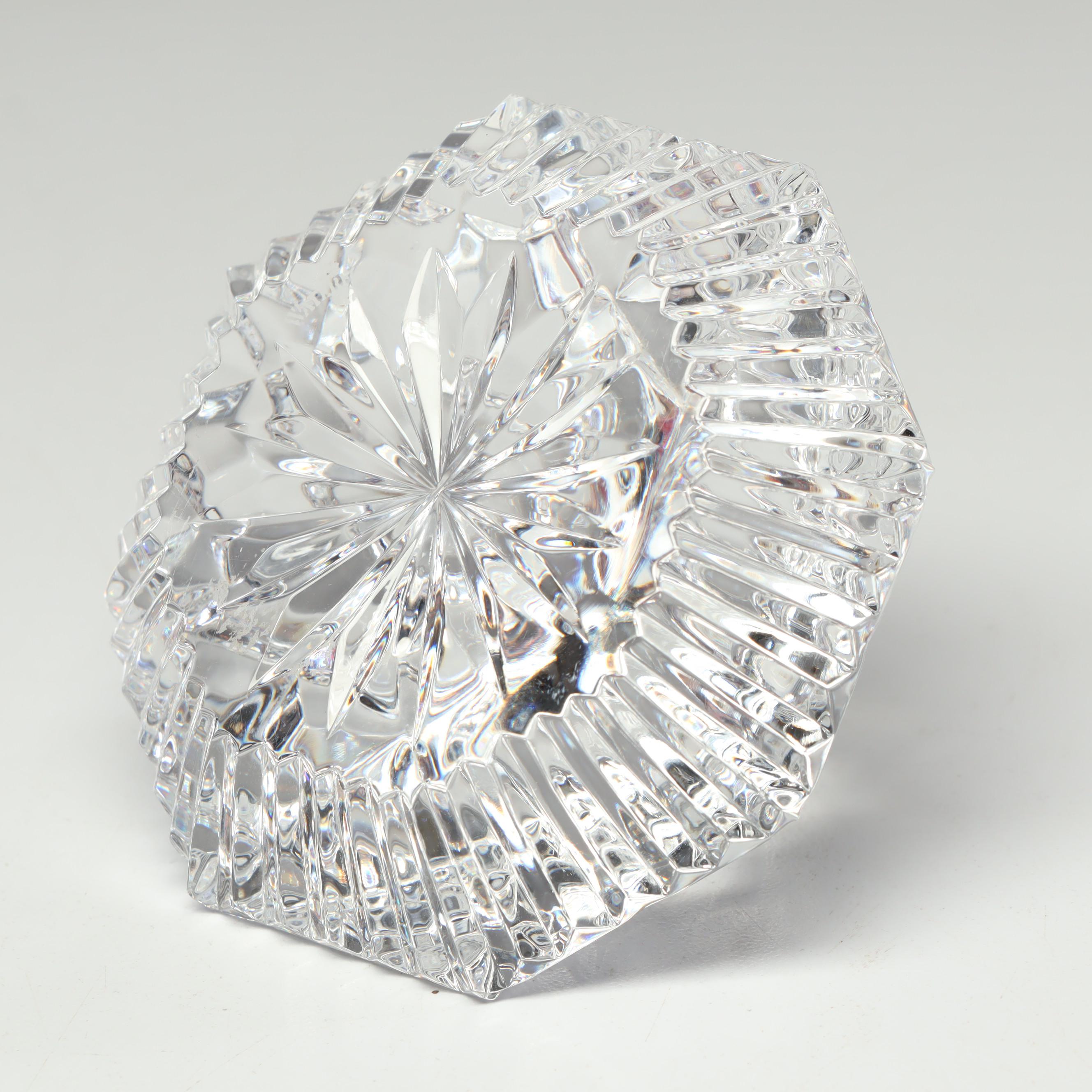 Waterford Crystal Diamond Shaped Paperweight EBTH
