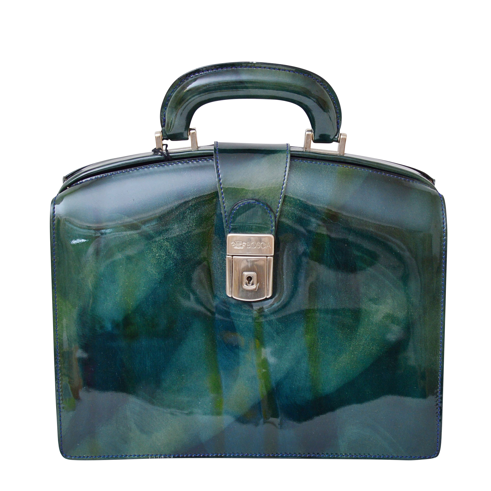 Bosca Piccolo Collection Patent Leather Handbag EBTH