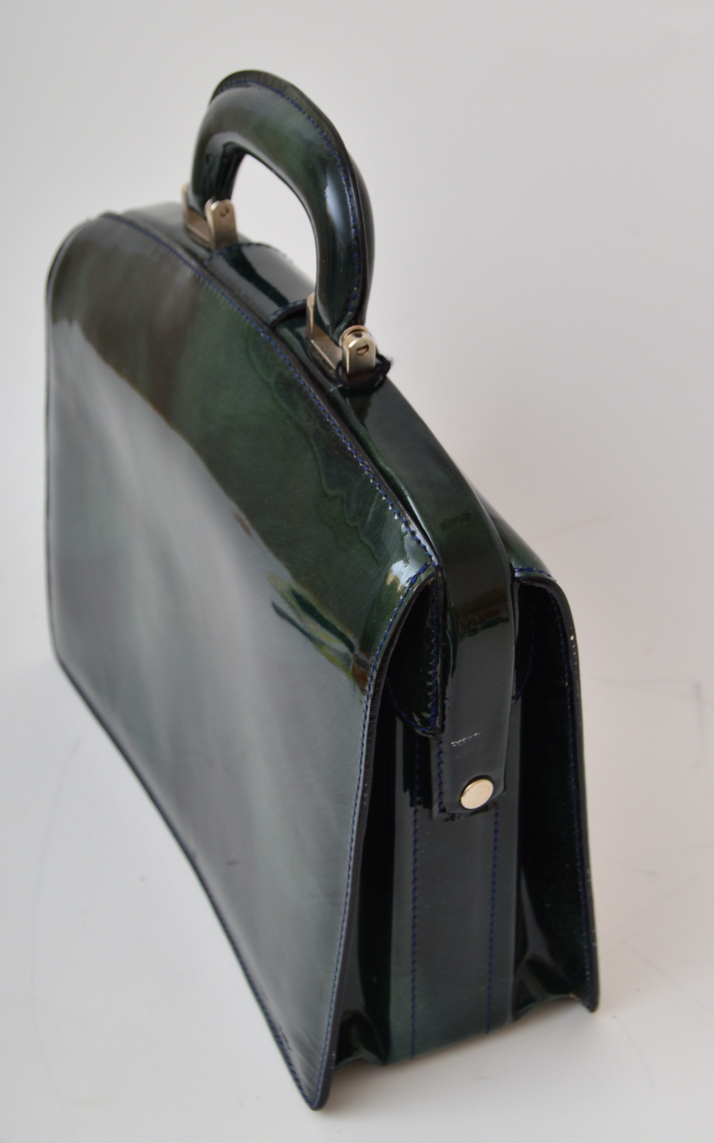 Bosca Piccolo Collection Patent Leather Handbag EBTH
