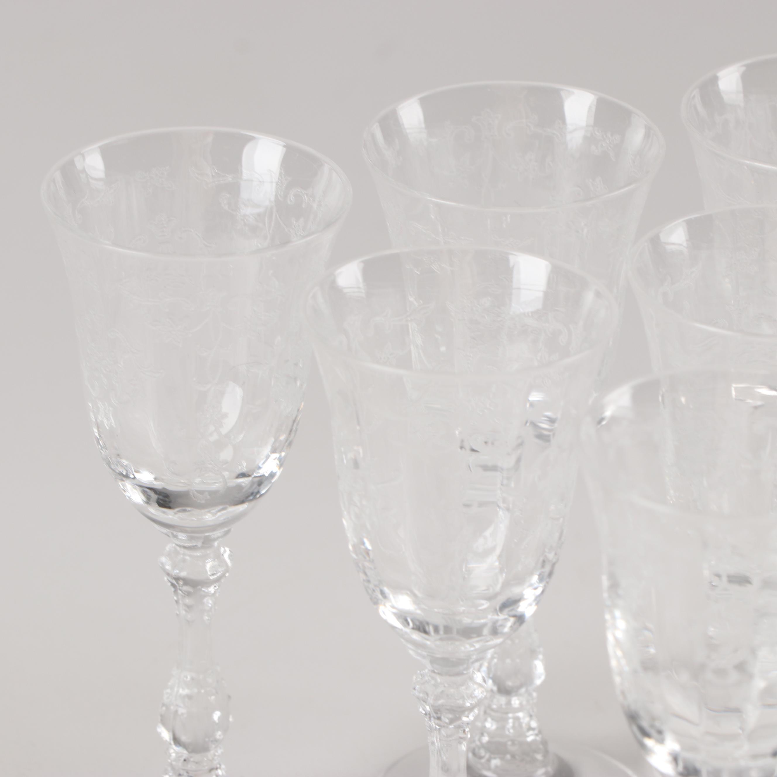 Fostoria "Navarre Clear" Cordial Glasses EBTH