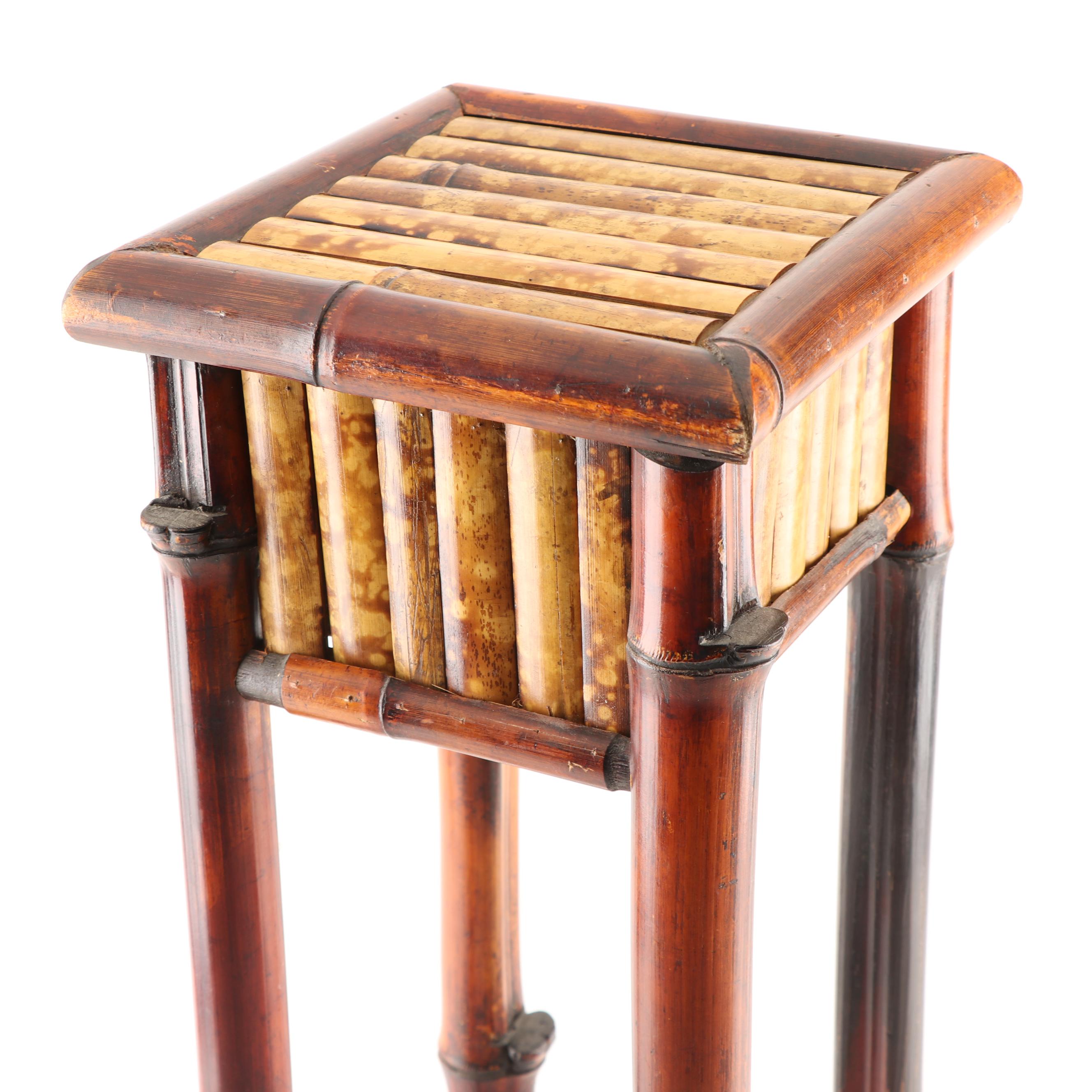 Bamboo Accent Table, Contemporary EBTH