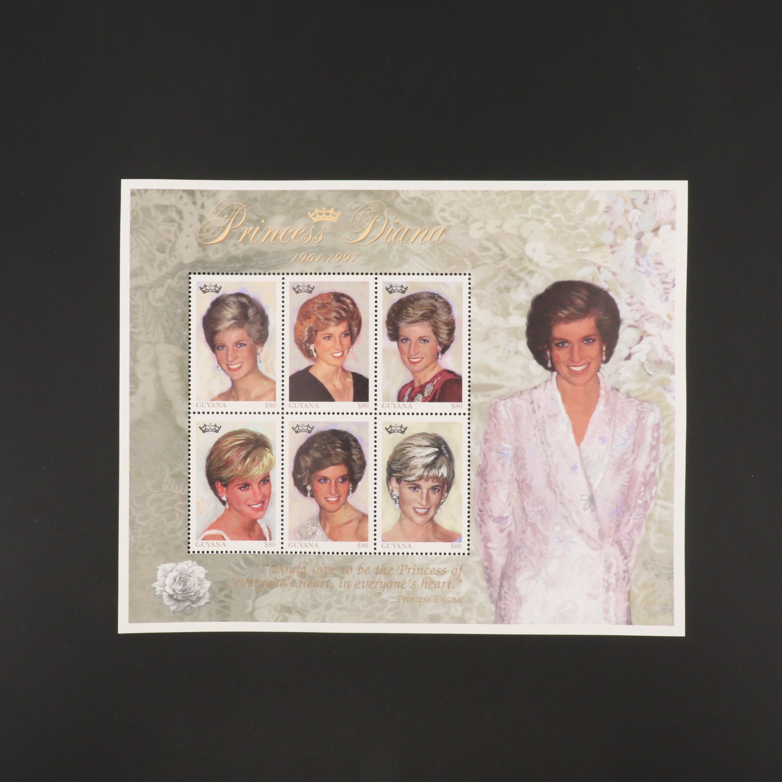 Princess Diana Stamp Collection EBTH