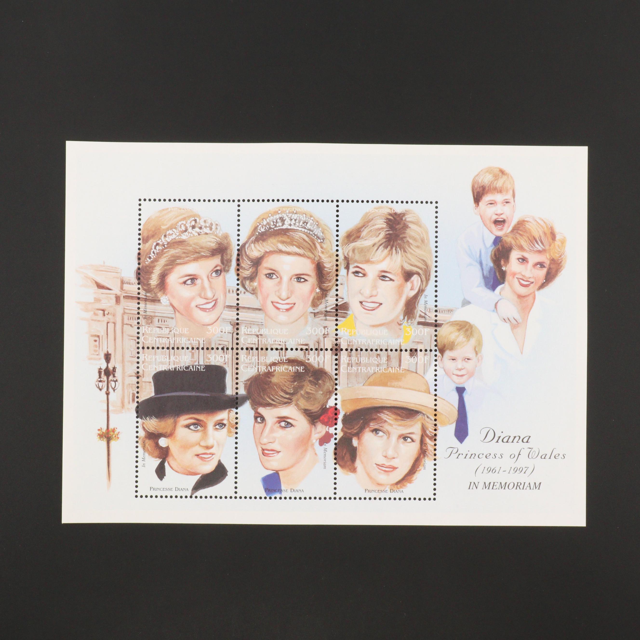 Princess Diana Stamp Collection | EBTH