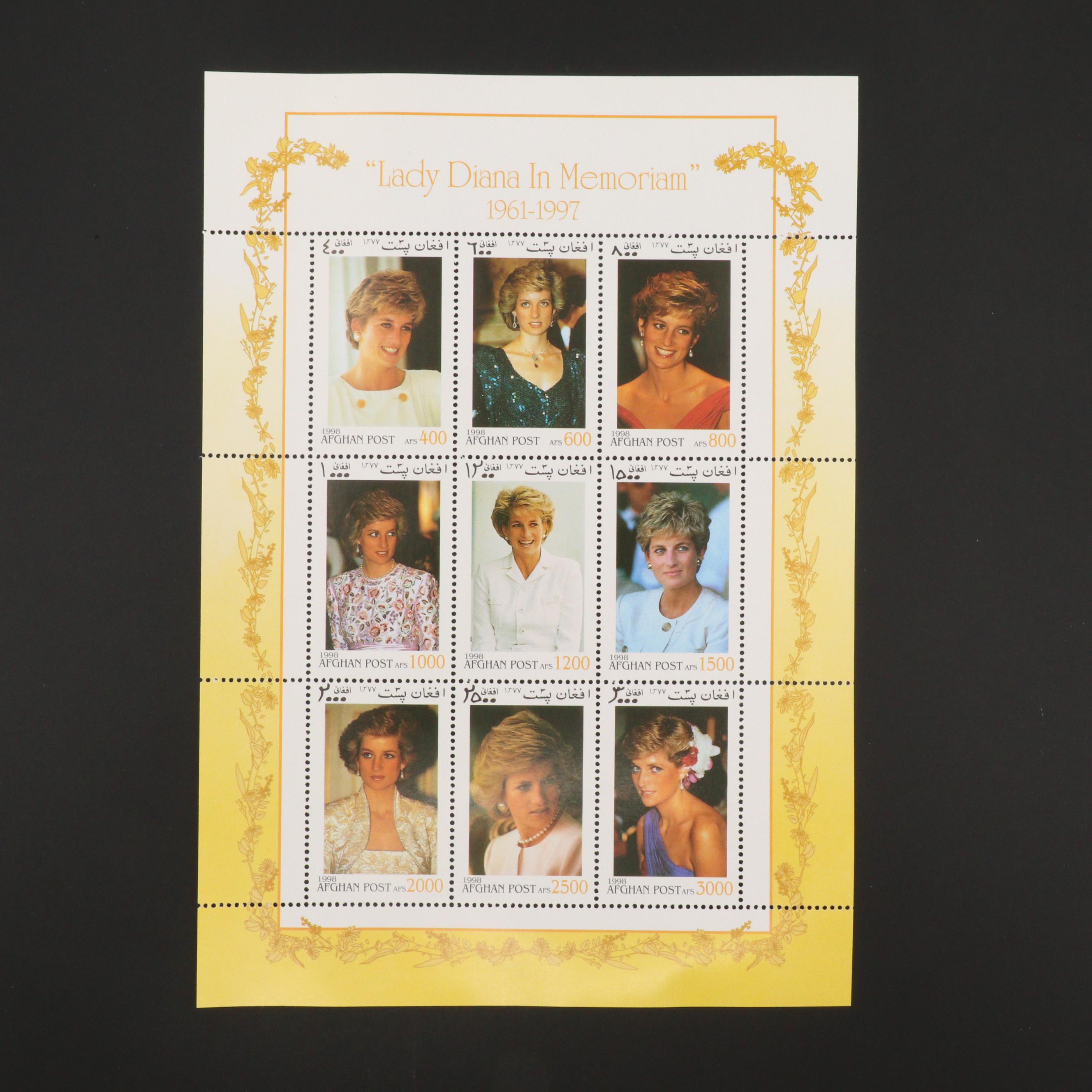 Princess Diana Stamp Collection | EBTH