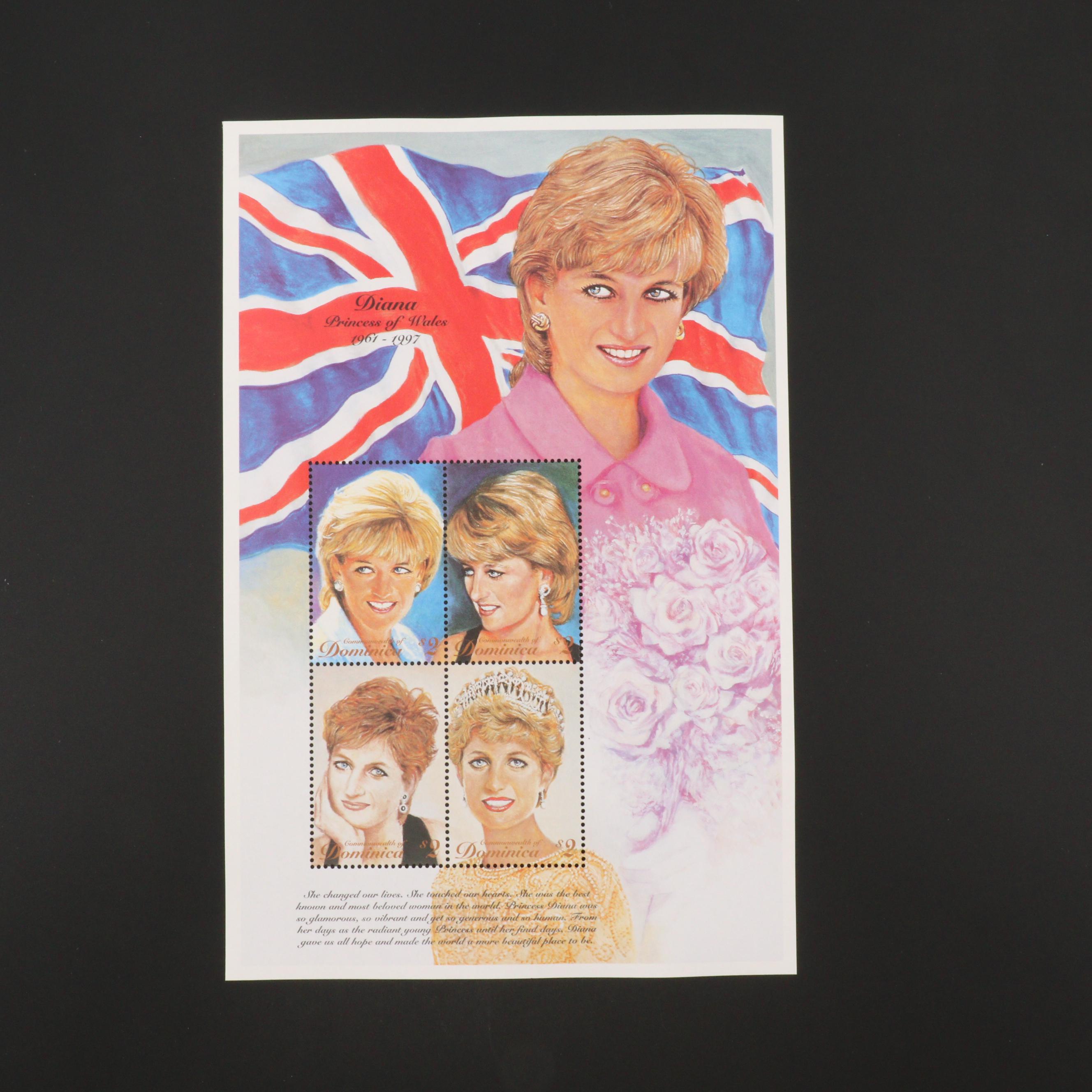 Princess Diana Stamp Collection EBTH
