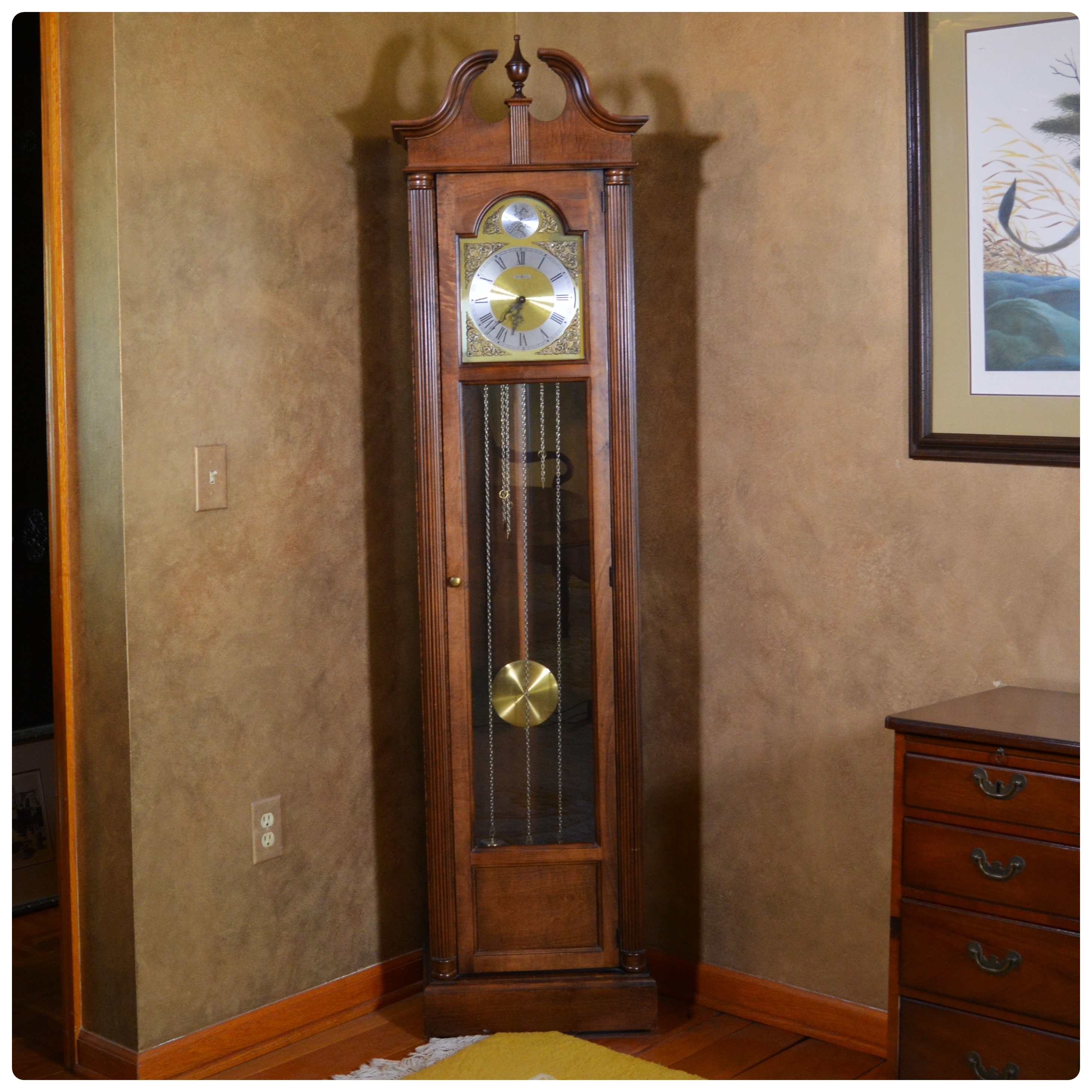 Howard Miller Tempus Fugit Grandfather Clock, Circa 1980s EBTH
