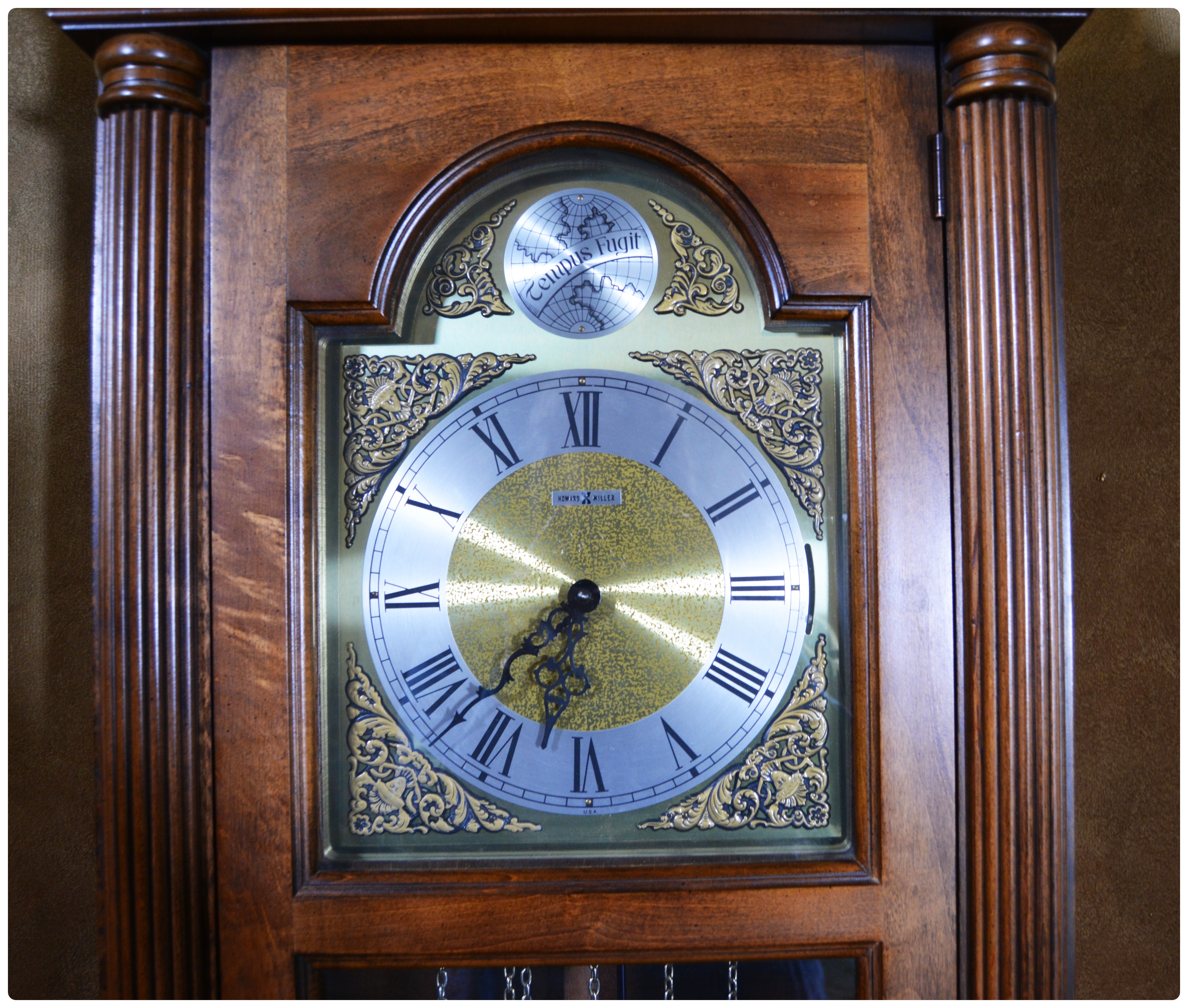Howard Miller Tempus Fugit Grandfather Clock, Circa 1980s EBTH
