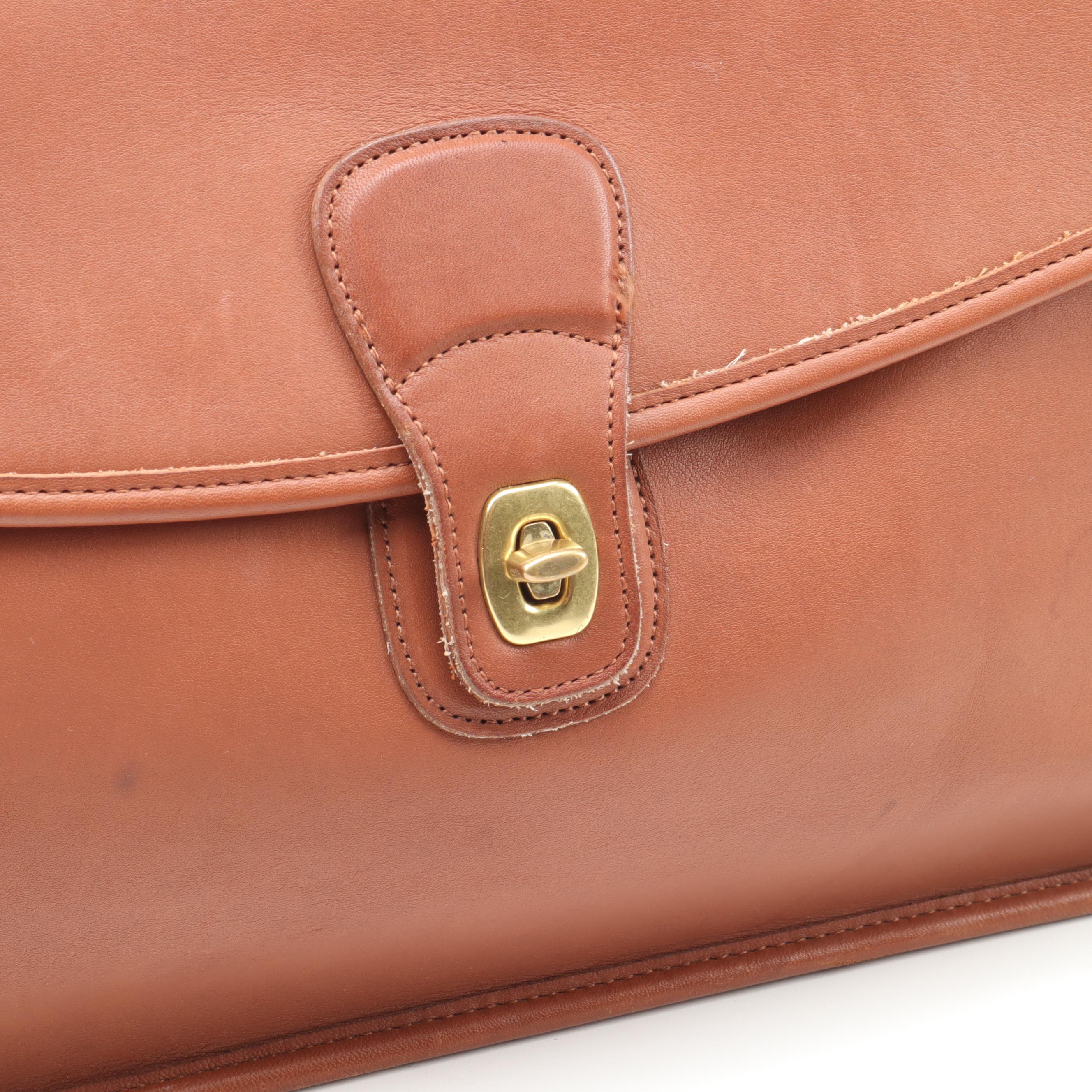 Coach Beekman Leather Briefcase Messenger Bag, Vintage EBTH