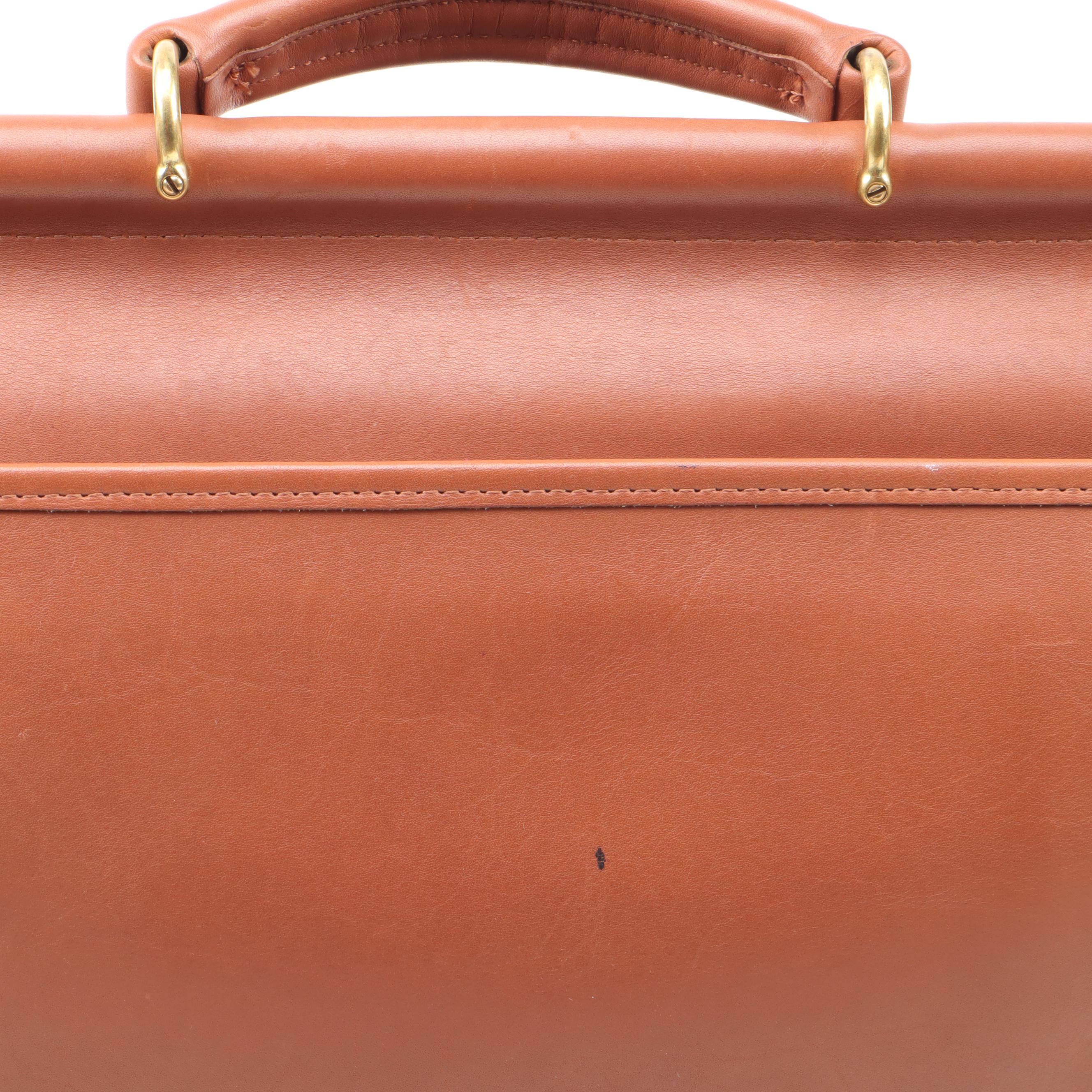 Coach Beekman Leather Briefcase Messenger Bag, Vintage EBTH