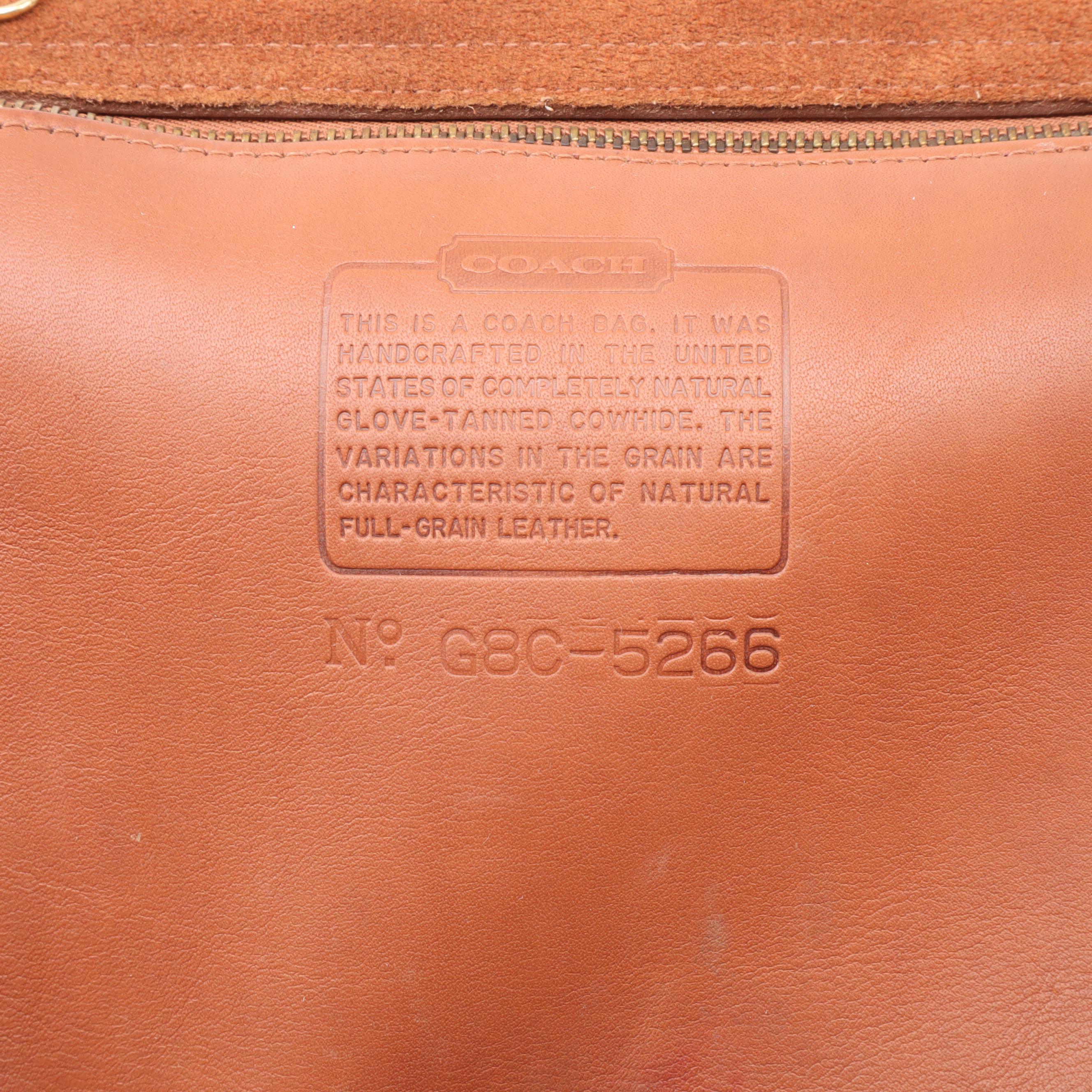 Coach Beekman Leather Briefcase Messenger Bag, Vintage EBTH