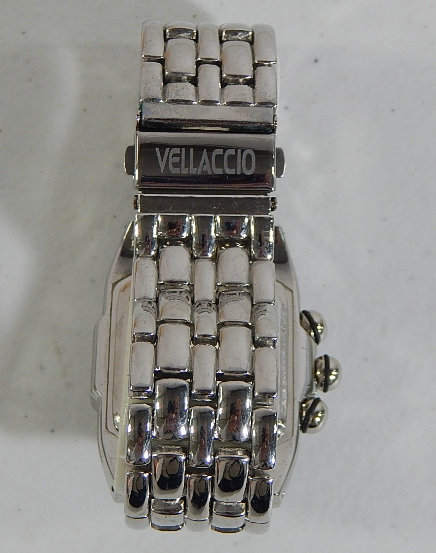 Vellaccio Quartz Stainless Steel Blue Face Wristwatch EBTH