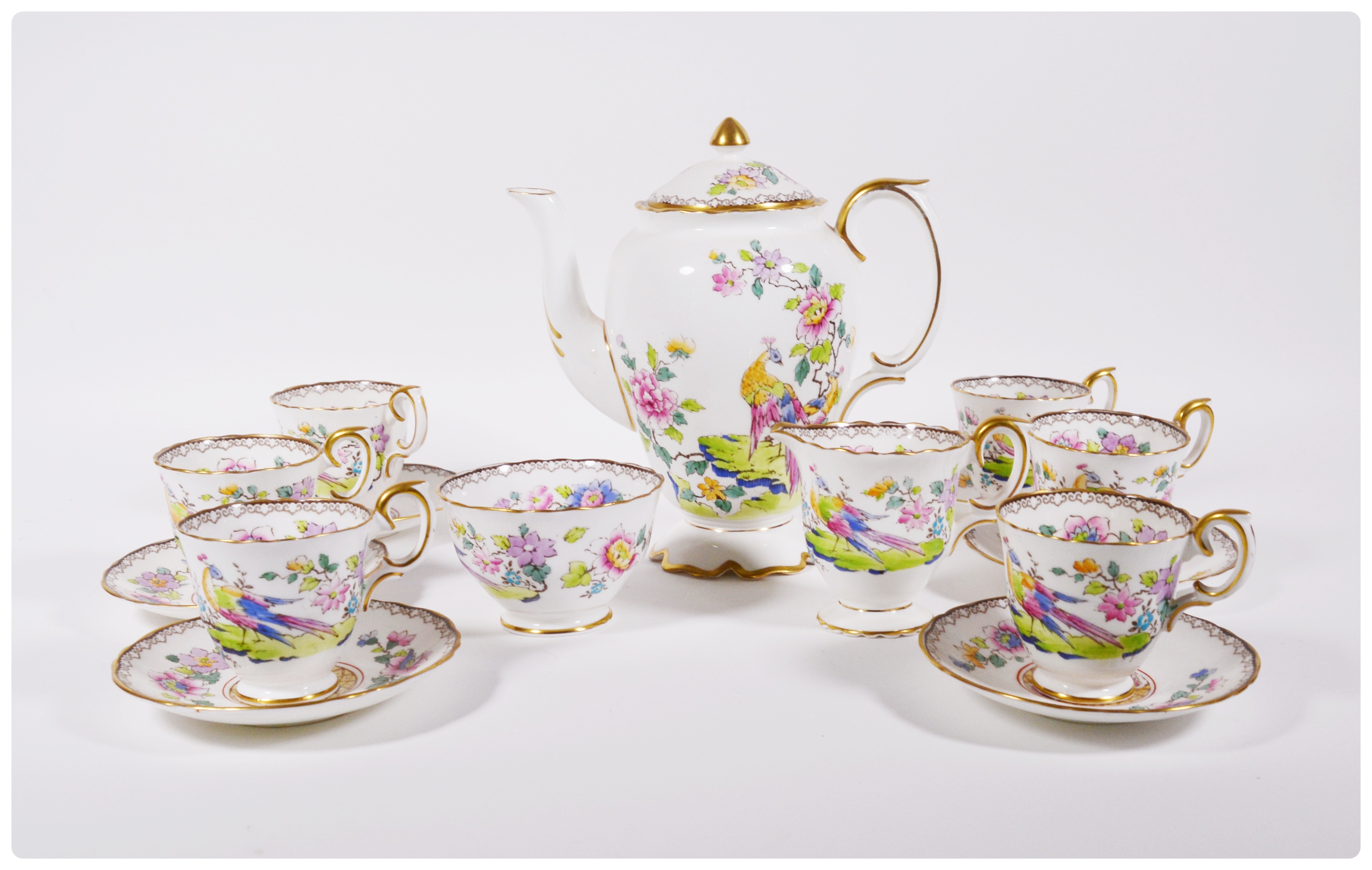 Crown Staffordshire Porcelain Tea Set EBTH