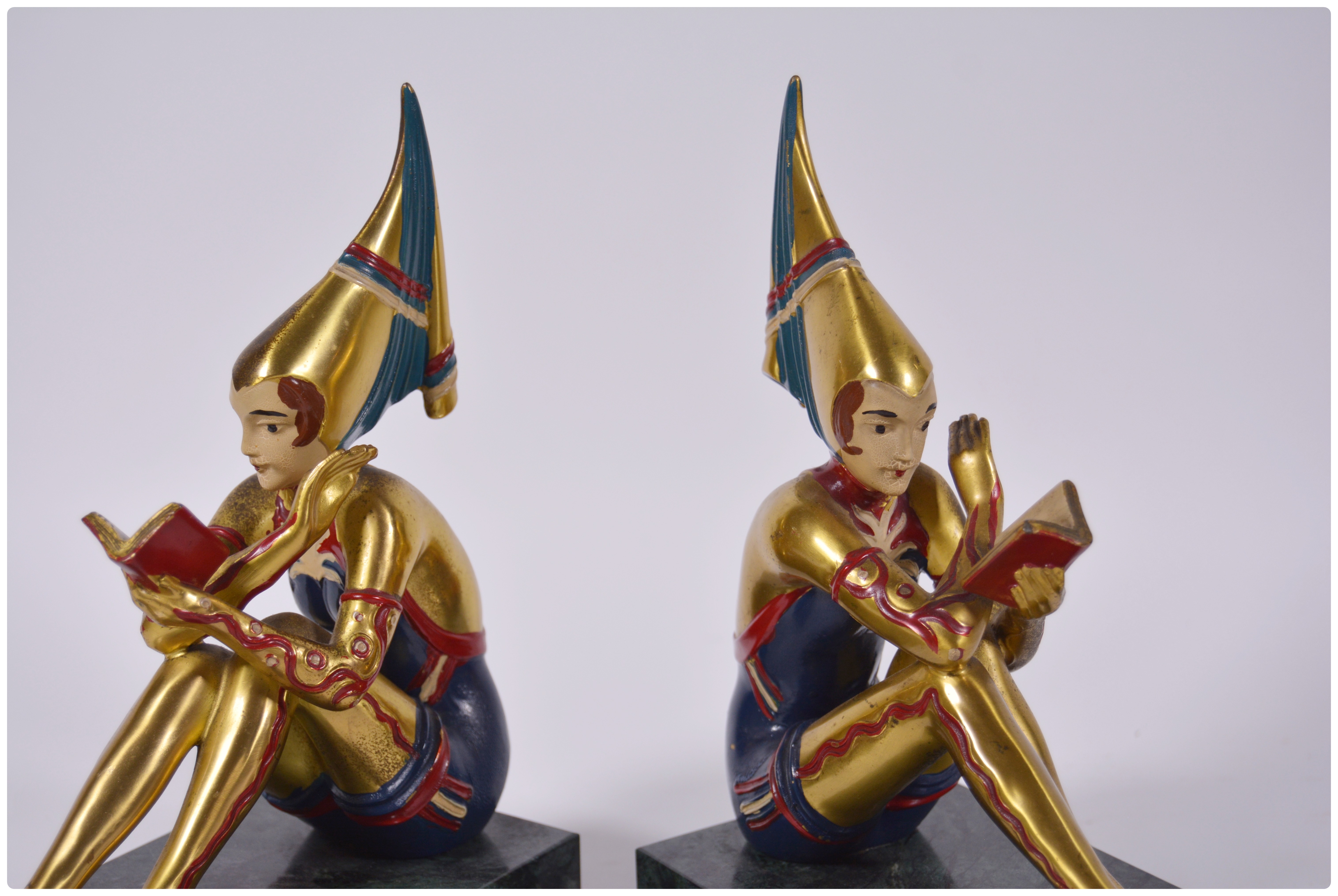 Art Deco Style "Pixie" Bookends After Gerdago EBTH