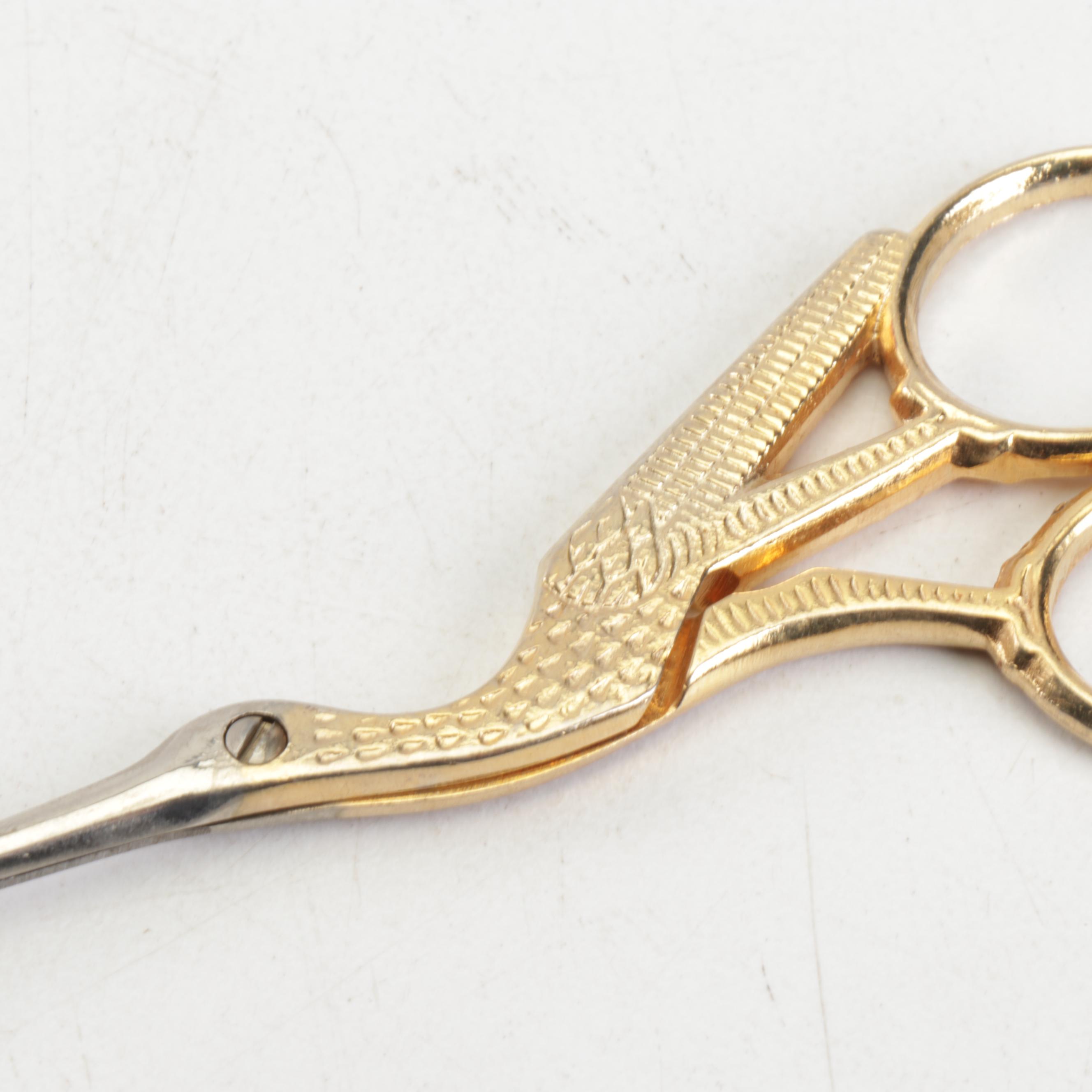 Two Stork Shaped Sewing Scissors EBTH