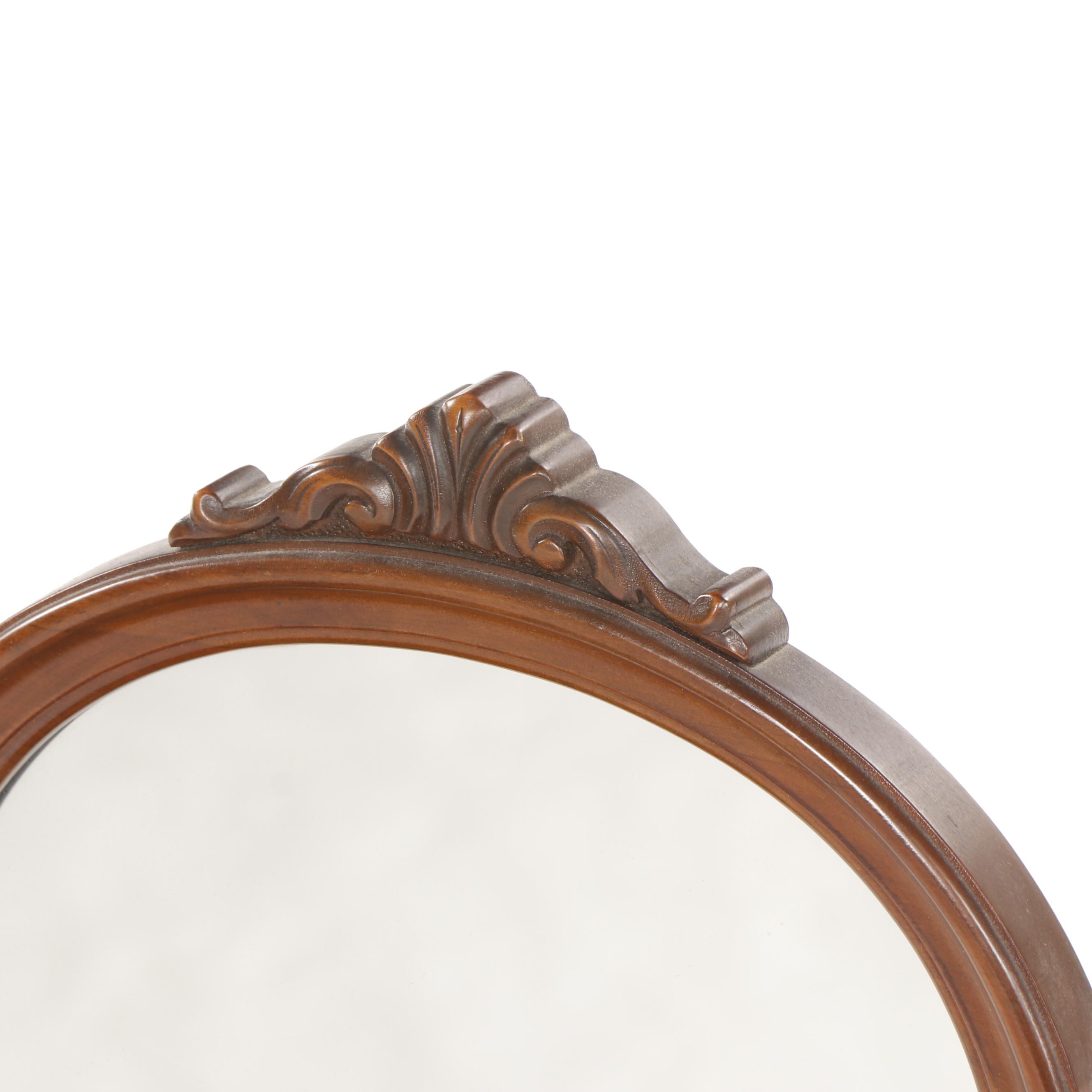 Art Deco Wooden Table Top Vanity Mirror with Drawer, Circa 1920s EBTH