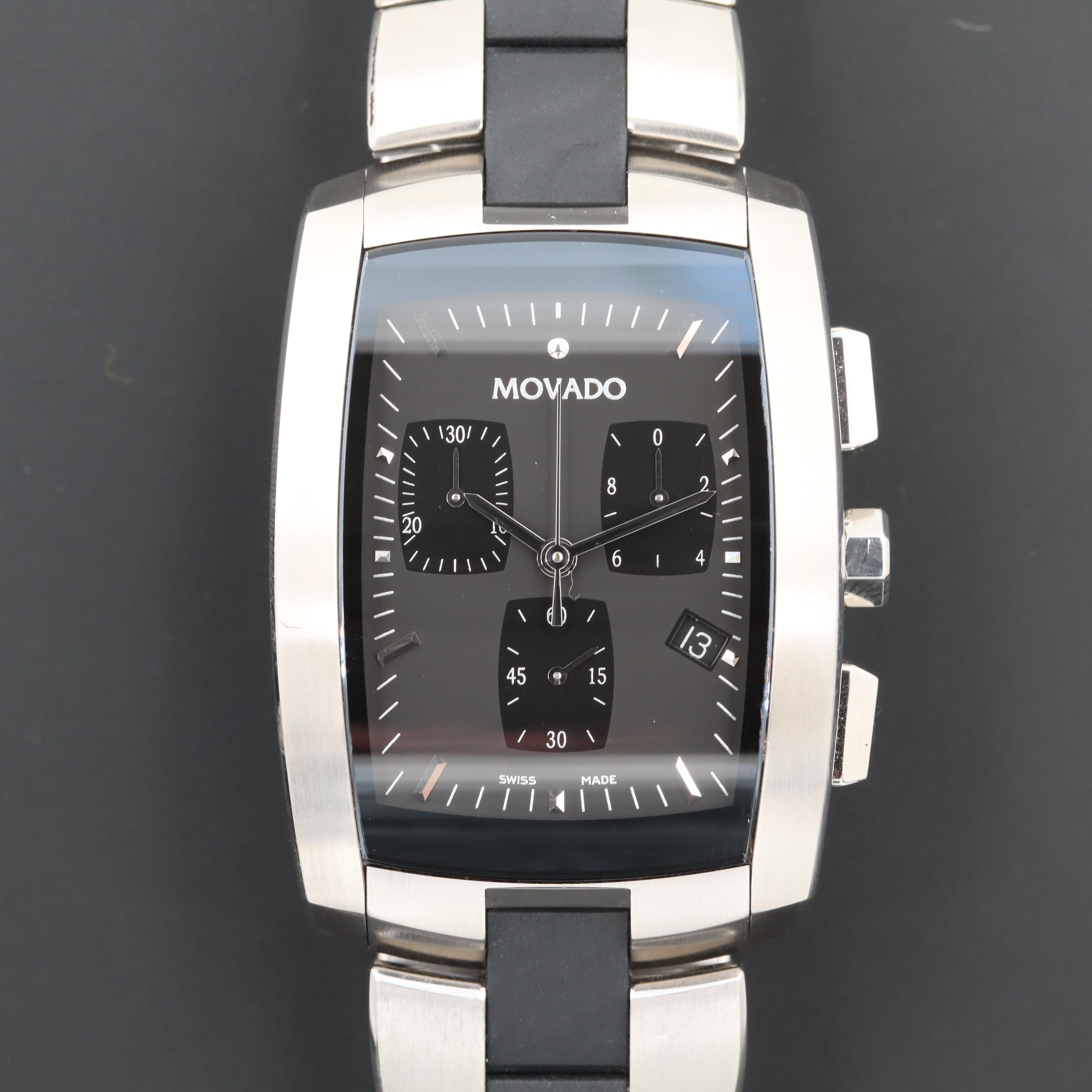 Movado Eliro Stainless Steel Quartz Chronograph Wristwatch | EBTH