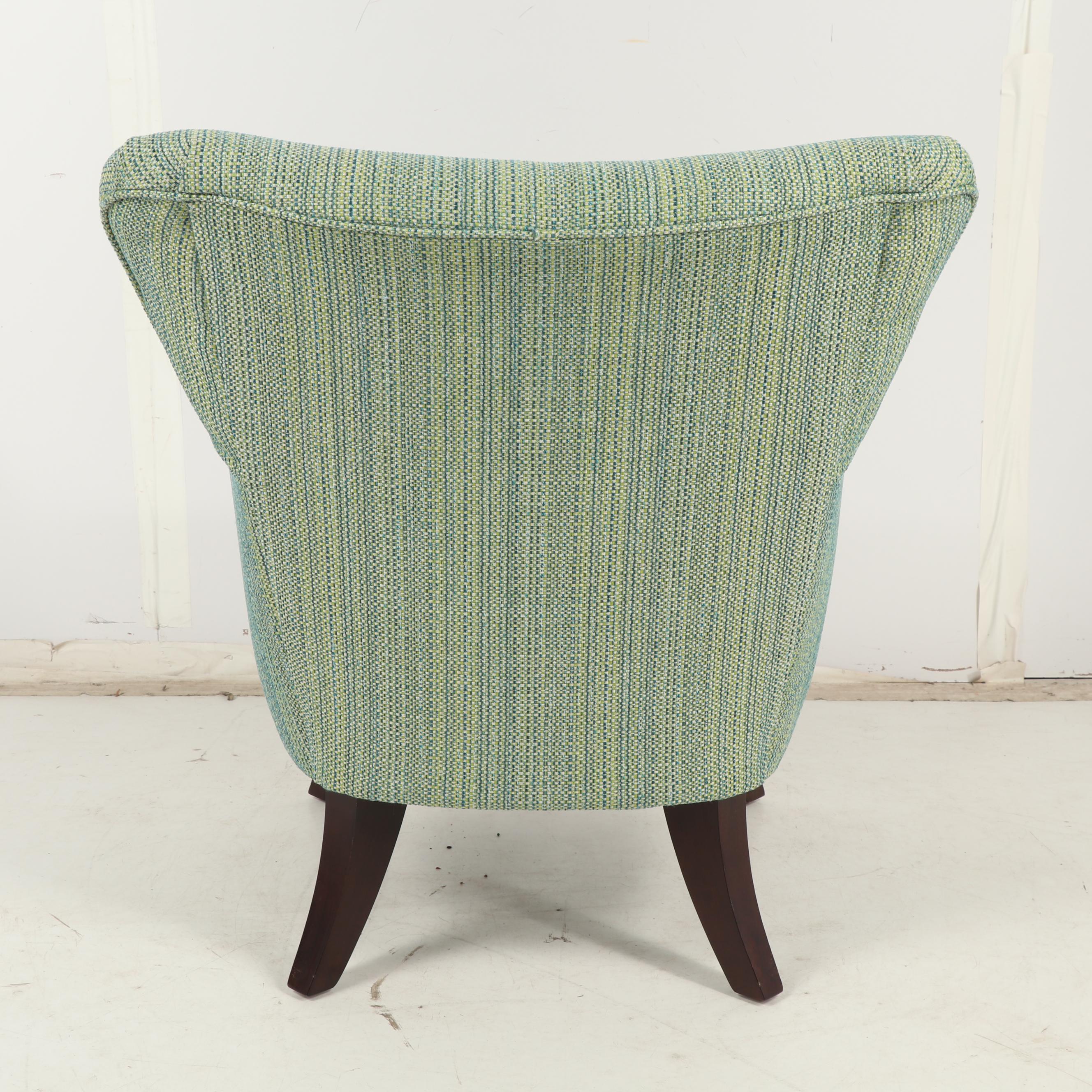 Contemporary Best Chairs Inc. Upholstered Peacock Armchair EBTH