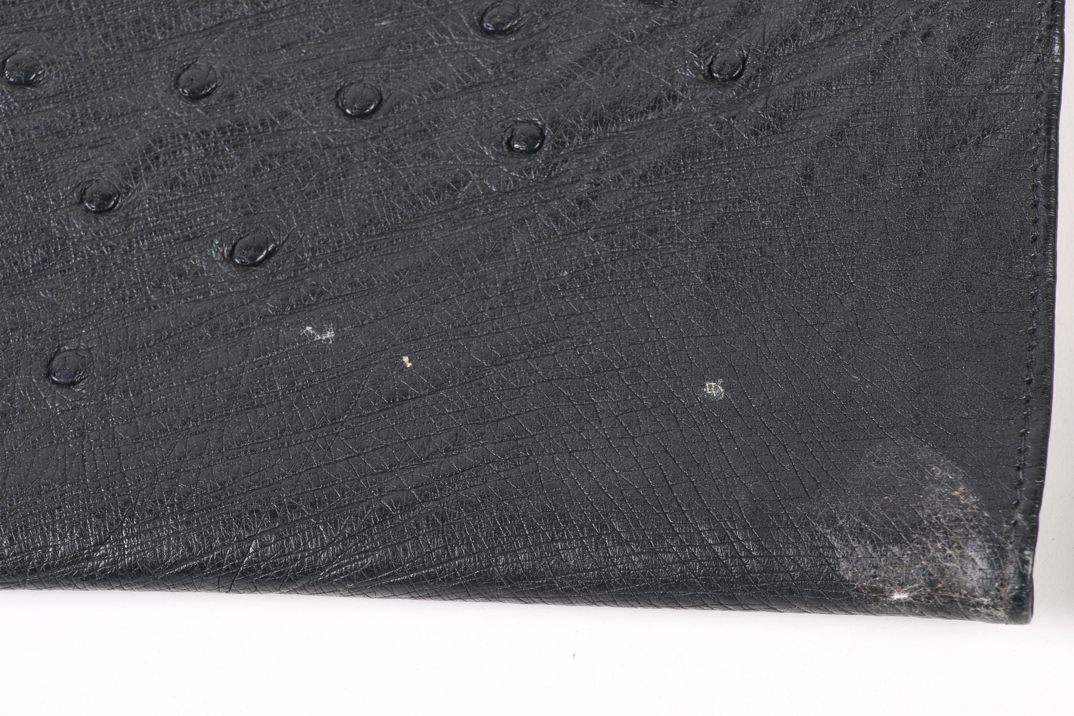 Ostrich Leather Passport Holders and Wallet with Echt Prym Hardware