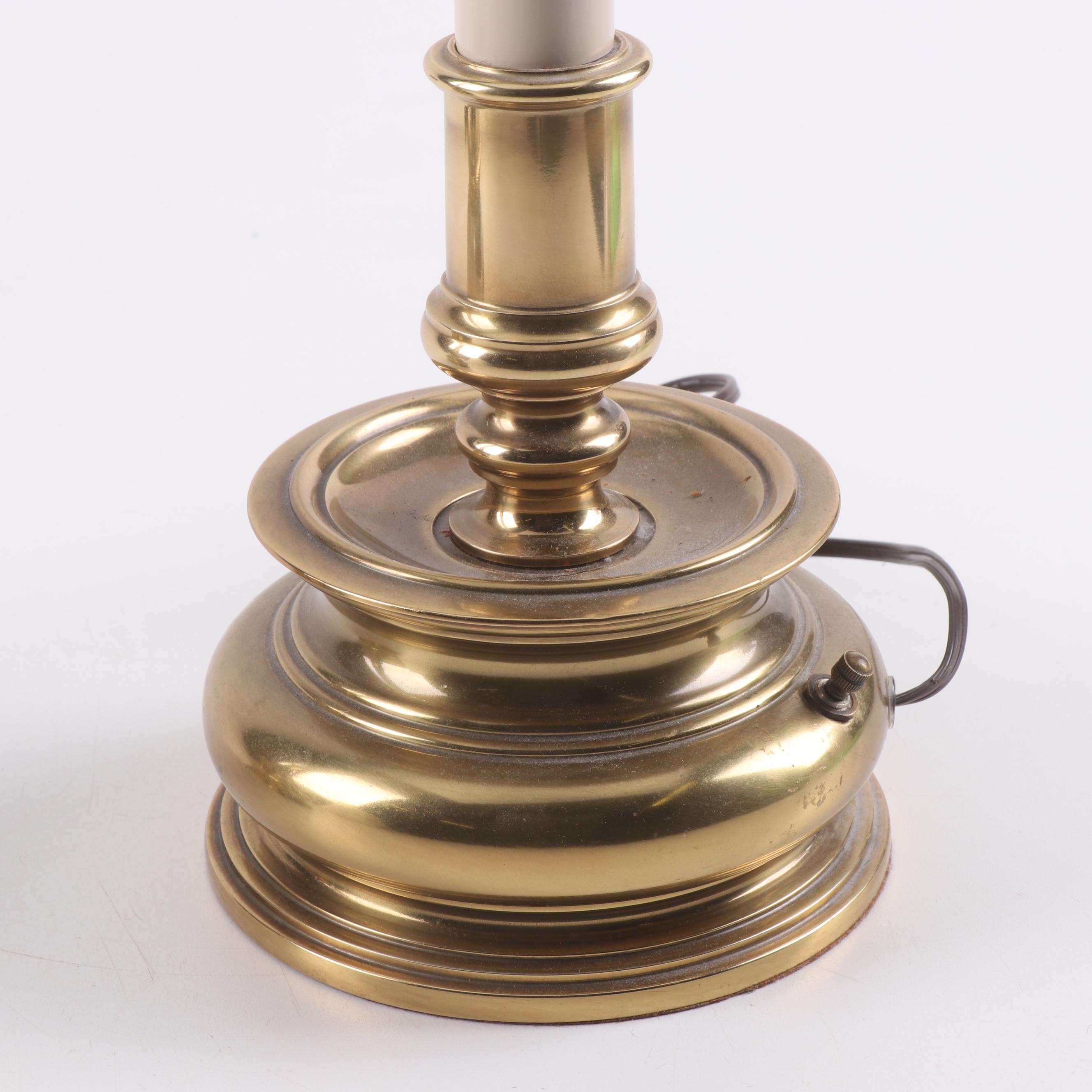 Stiffel Brass Candlestick Buffet Lamps EBTH