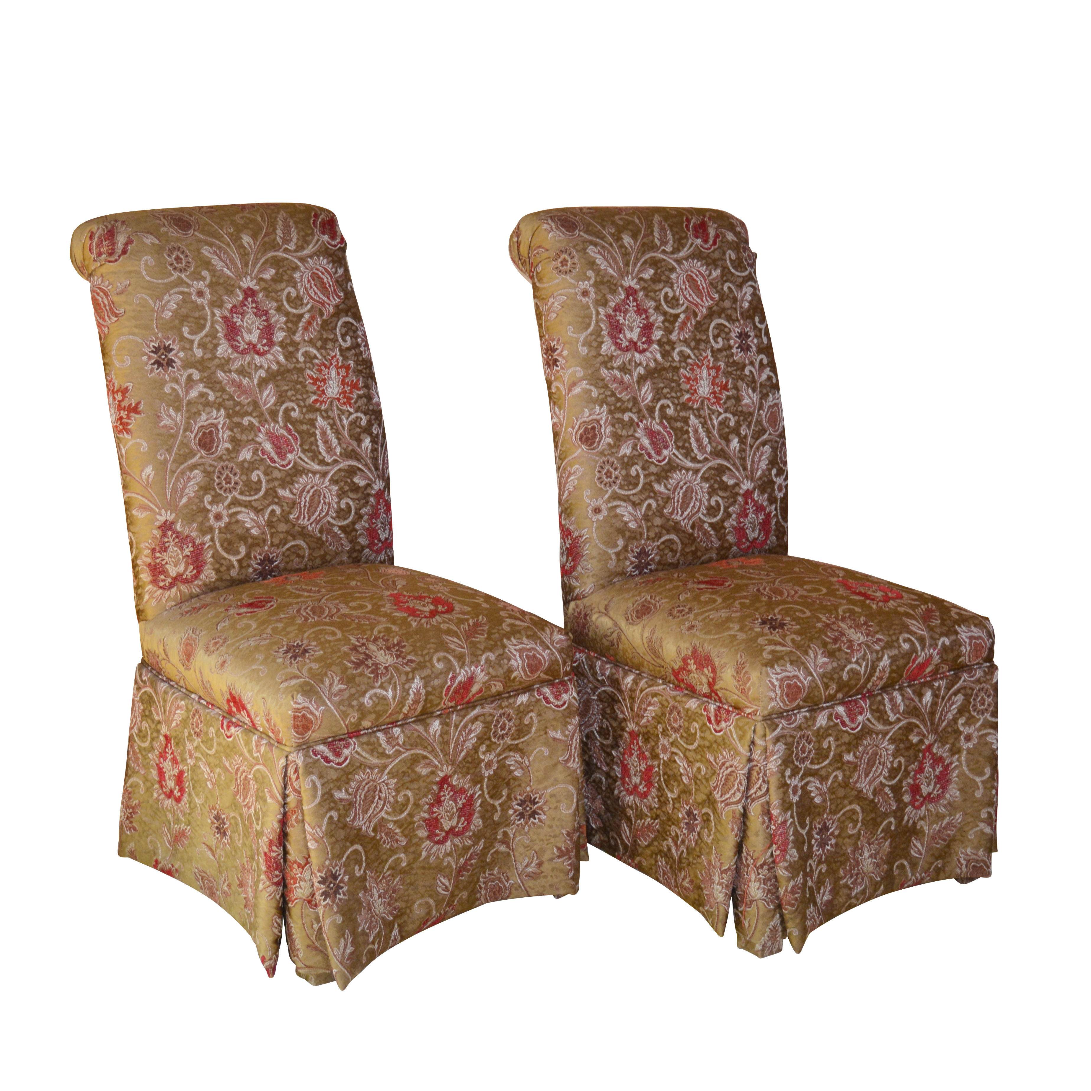 Best Chairs Inc Upholstered Parsons Side Chairs Late 20th Century Ebth