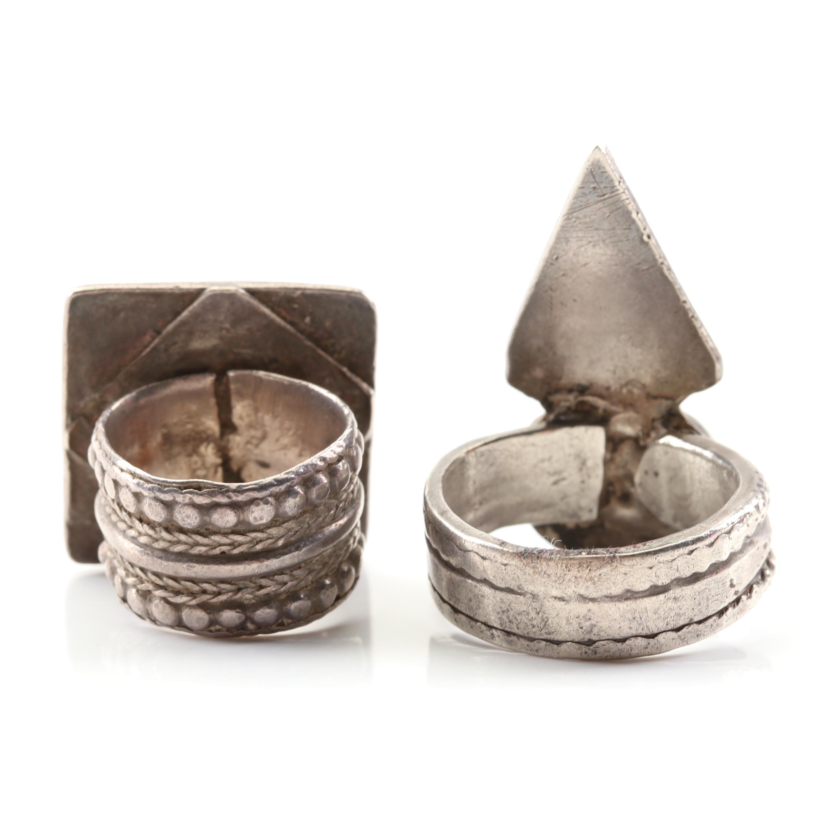 Vintage Omani and Ibri Style Sterling Silver Rings EBTH
