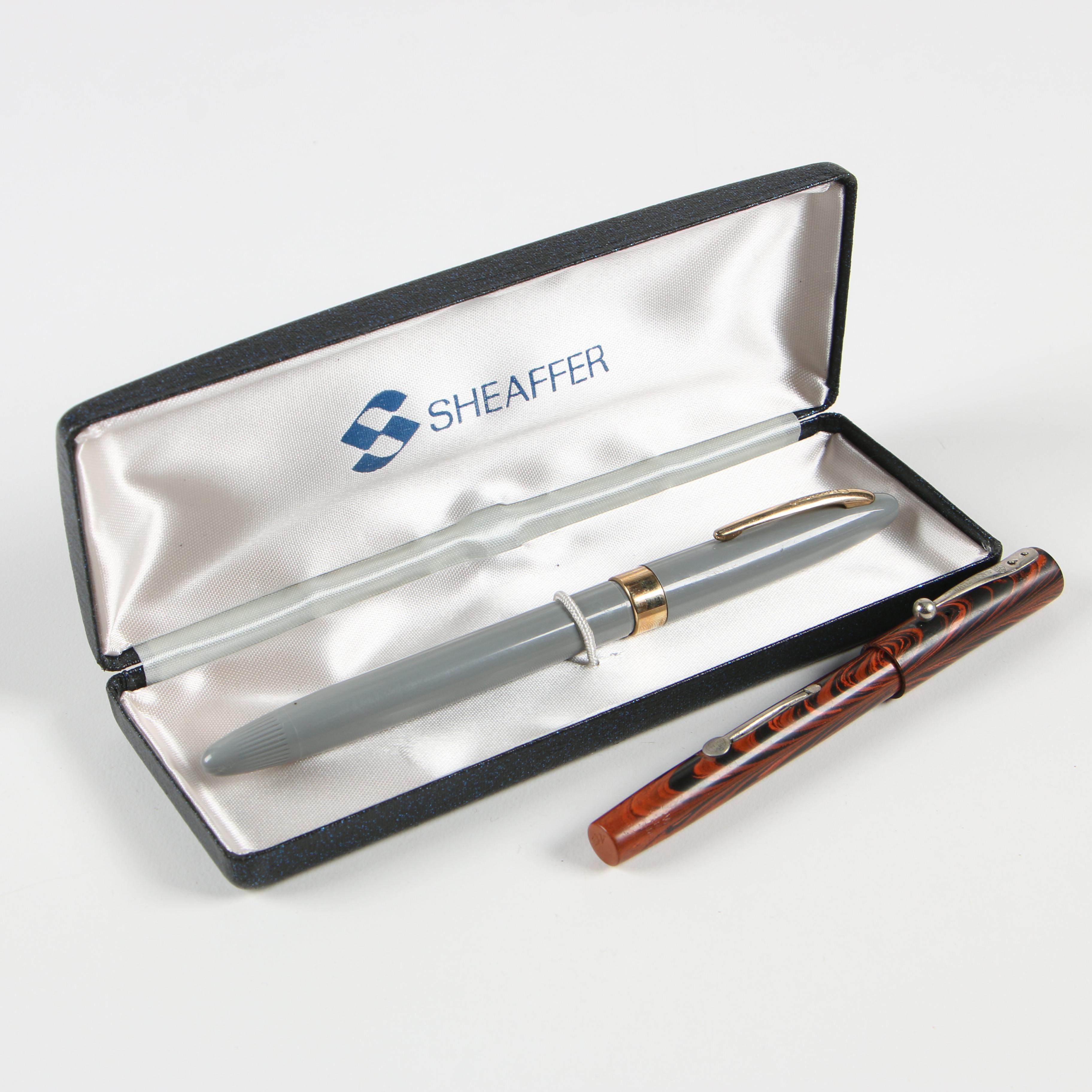 Sheaffer Snorkel Fountain Pen with 14K Gold Nib and Waterman Ideal