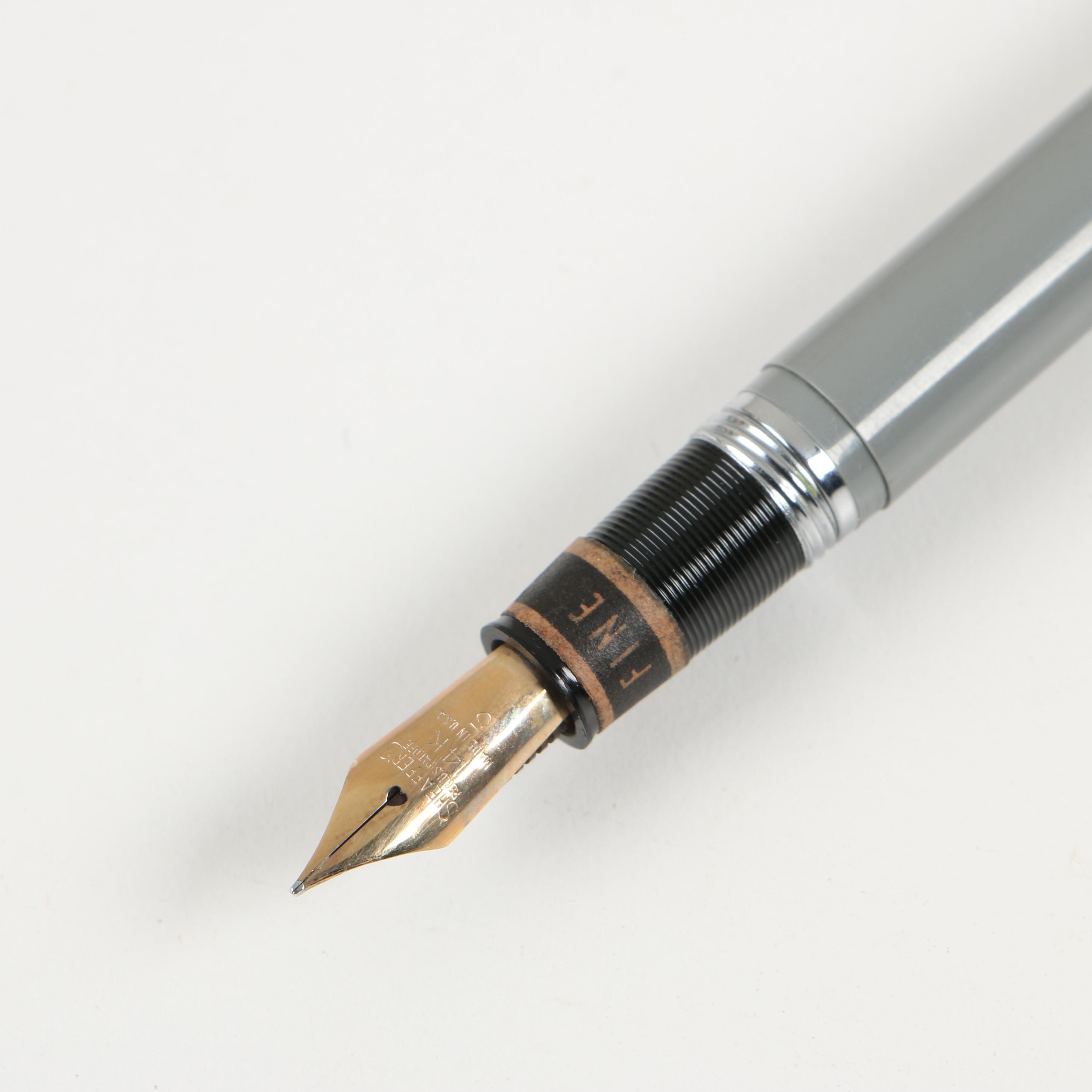 Sheaffer Snorkel Fountain Pen with 14K Gold Nib and Waterman Ideal