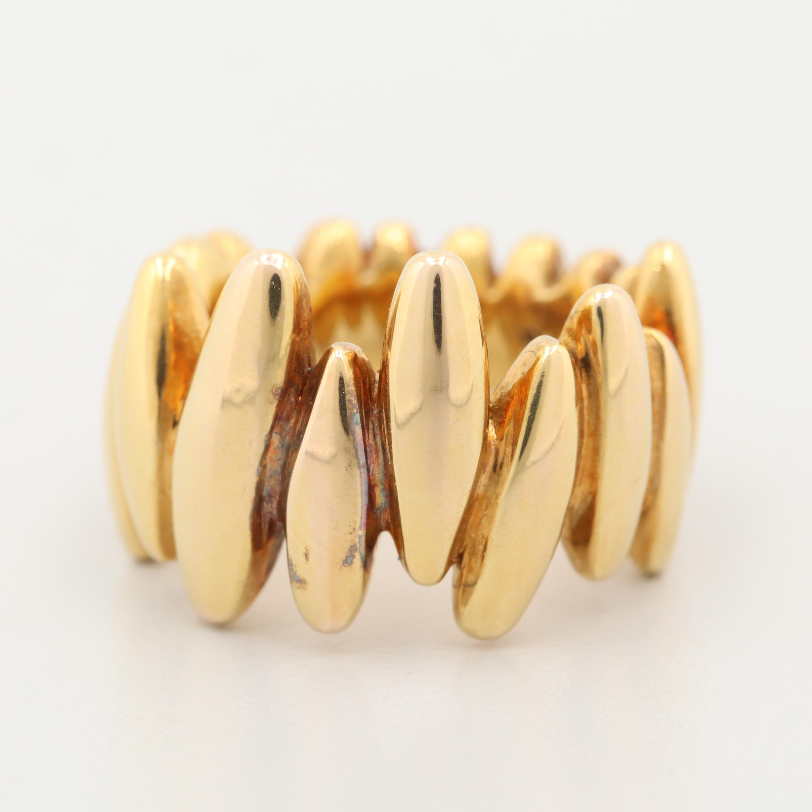 14K Yellow Gold Electroform Ring EBTH