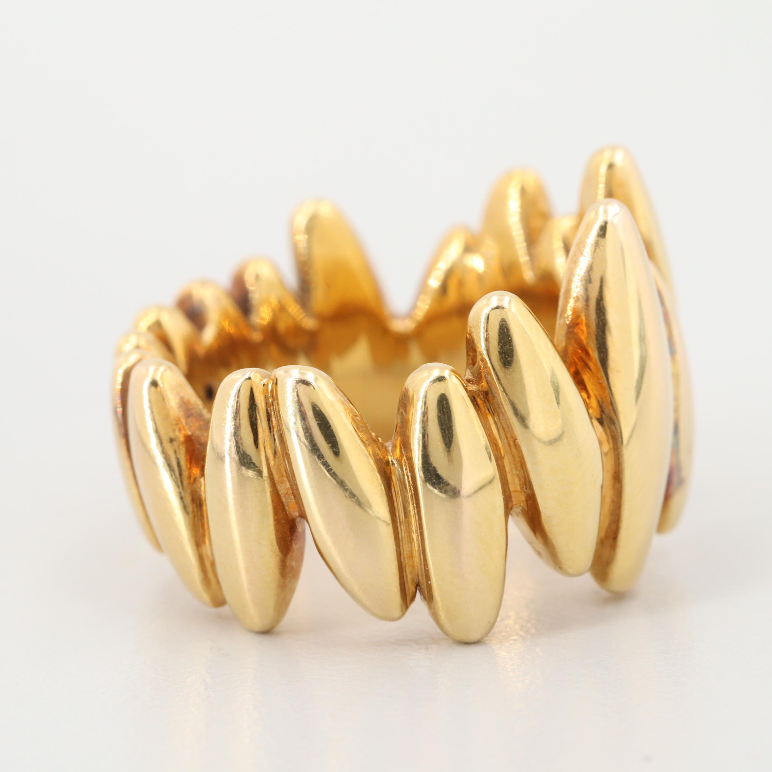 14K Yellow Gold Electroform Ring EBTH