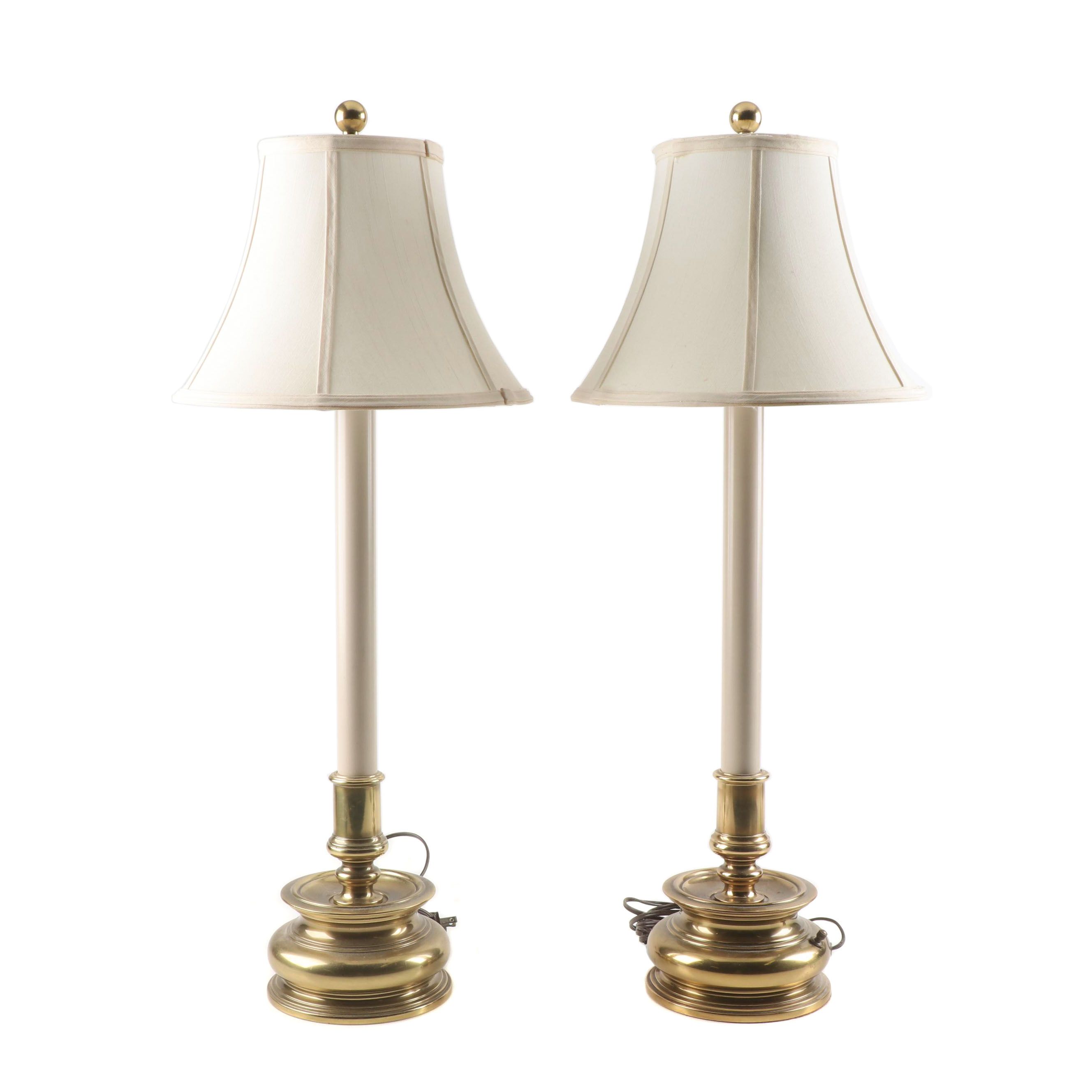Stiffel Brass Candlestick Buffet Lamps EBTH