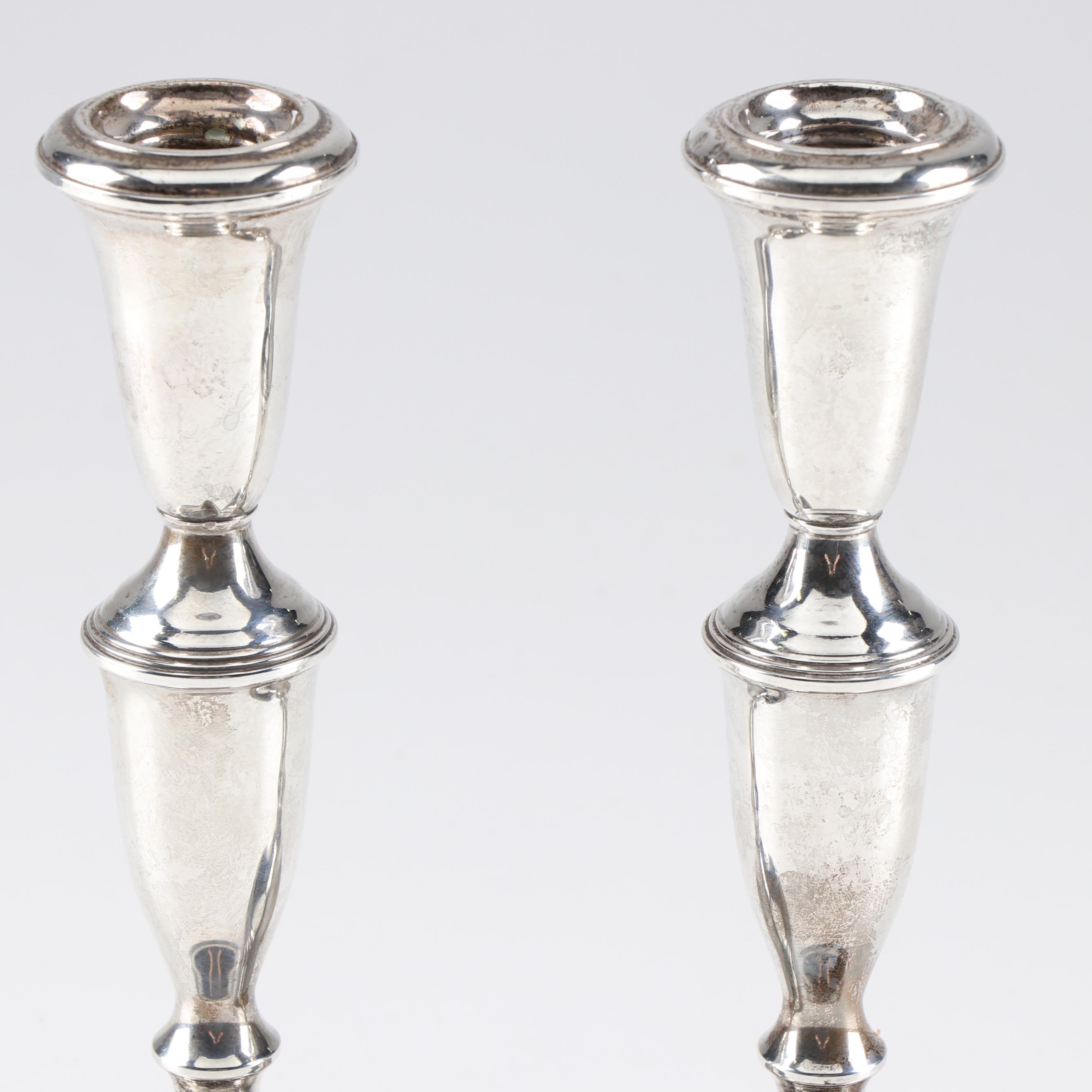 Empire Sterling Silver Weighted Candlesticks EBTH
