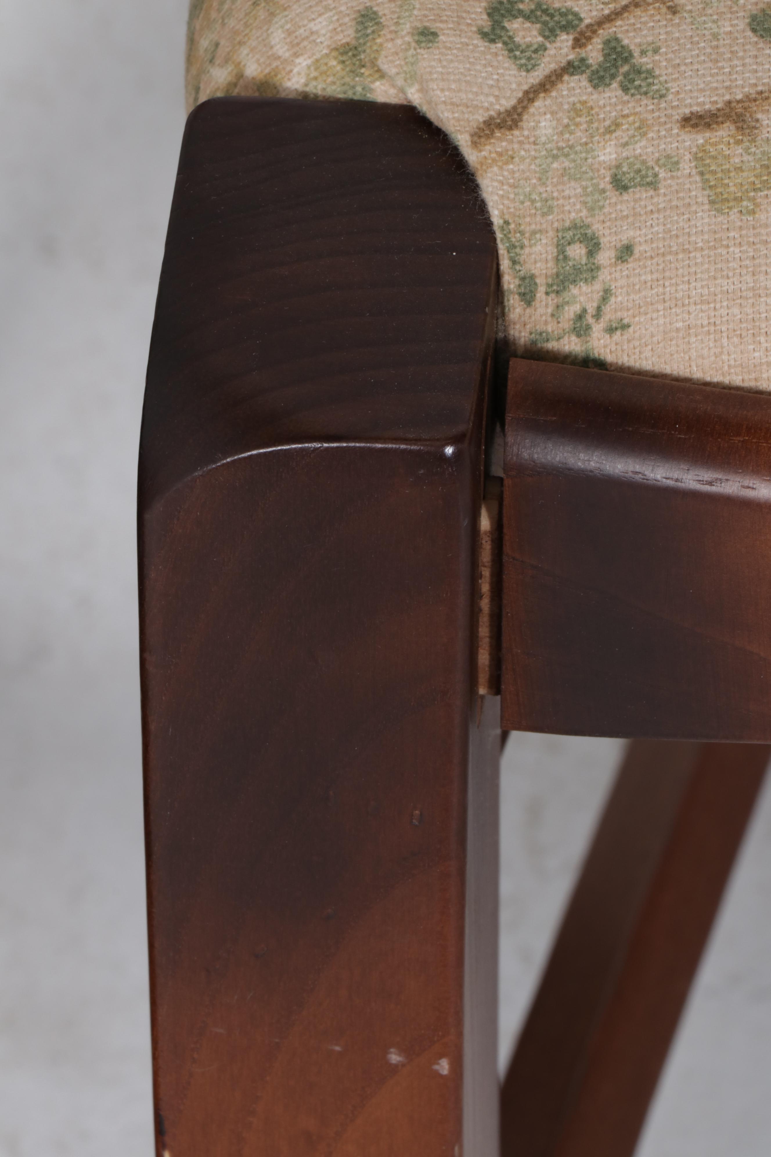 Hickory Chair Wood Dining Table with Arhaus Wood and Fabric Chairs EBTH