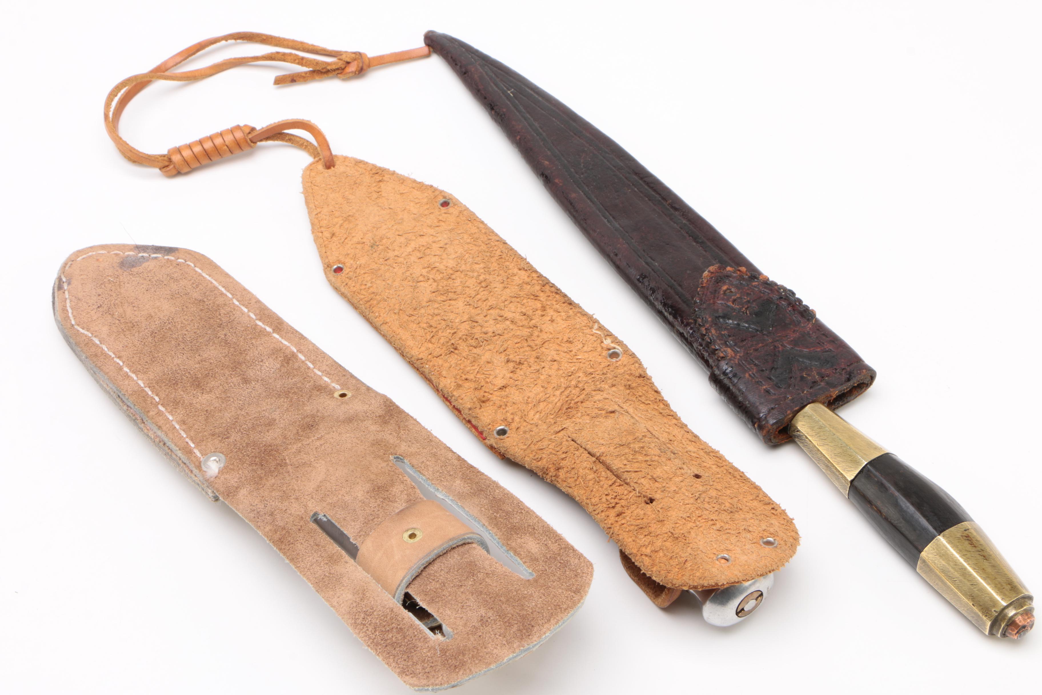 WWII Filipino Fighting Knife and Vintage Throwing Knives EBTH