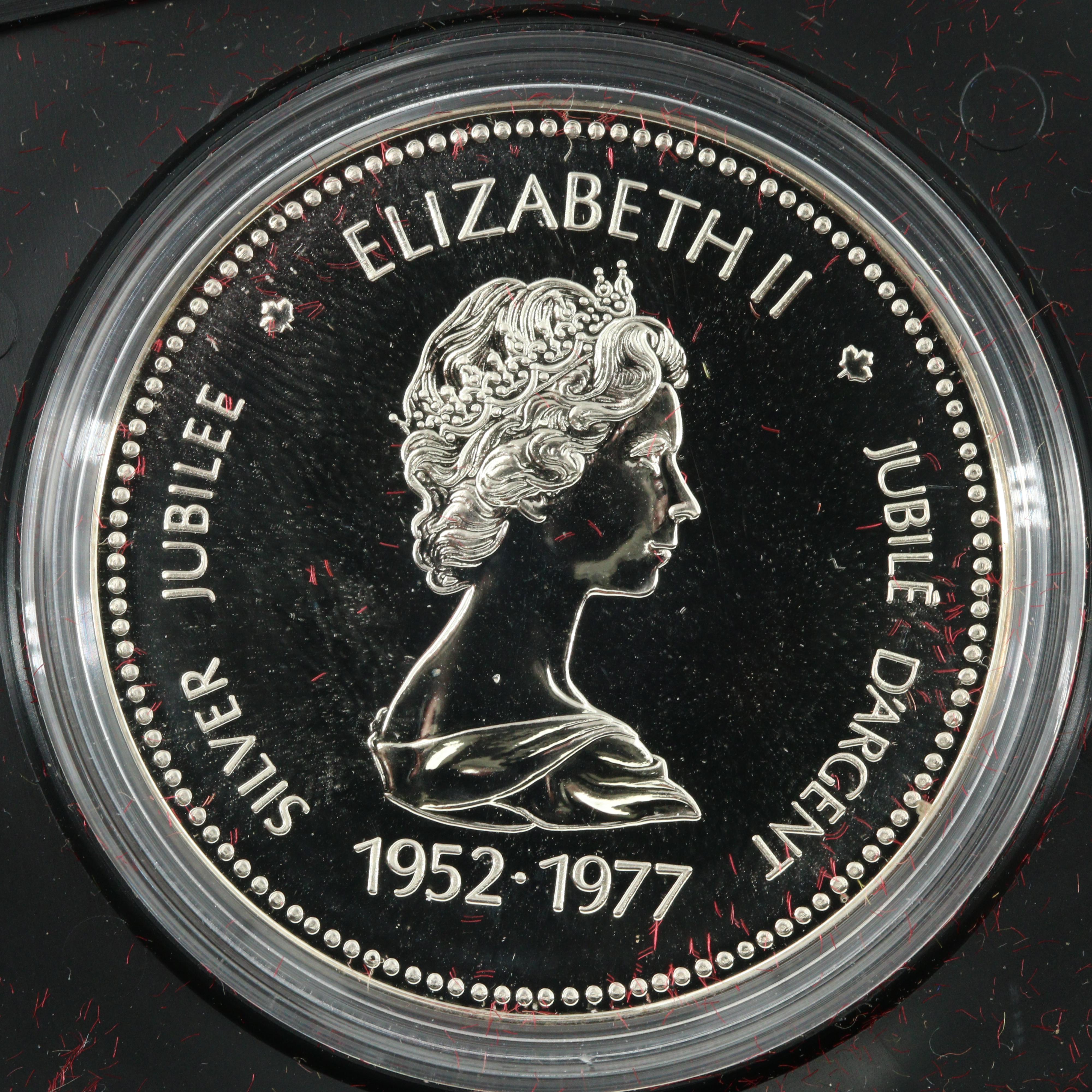 1977 Canadian Silver Jubilee Commemorative Silver Dollar | EBTH