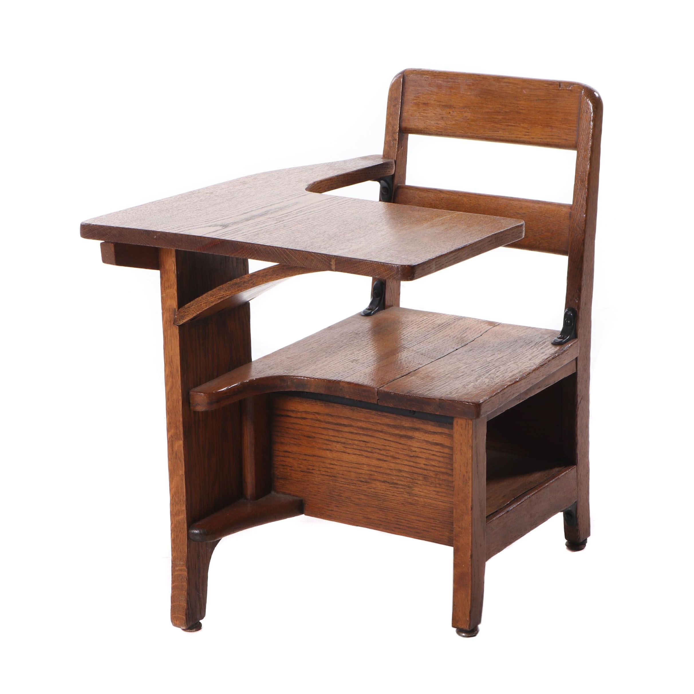 Child S Oak School Desk 1920s Ebth